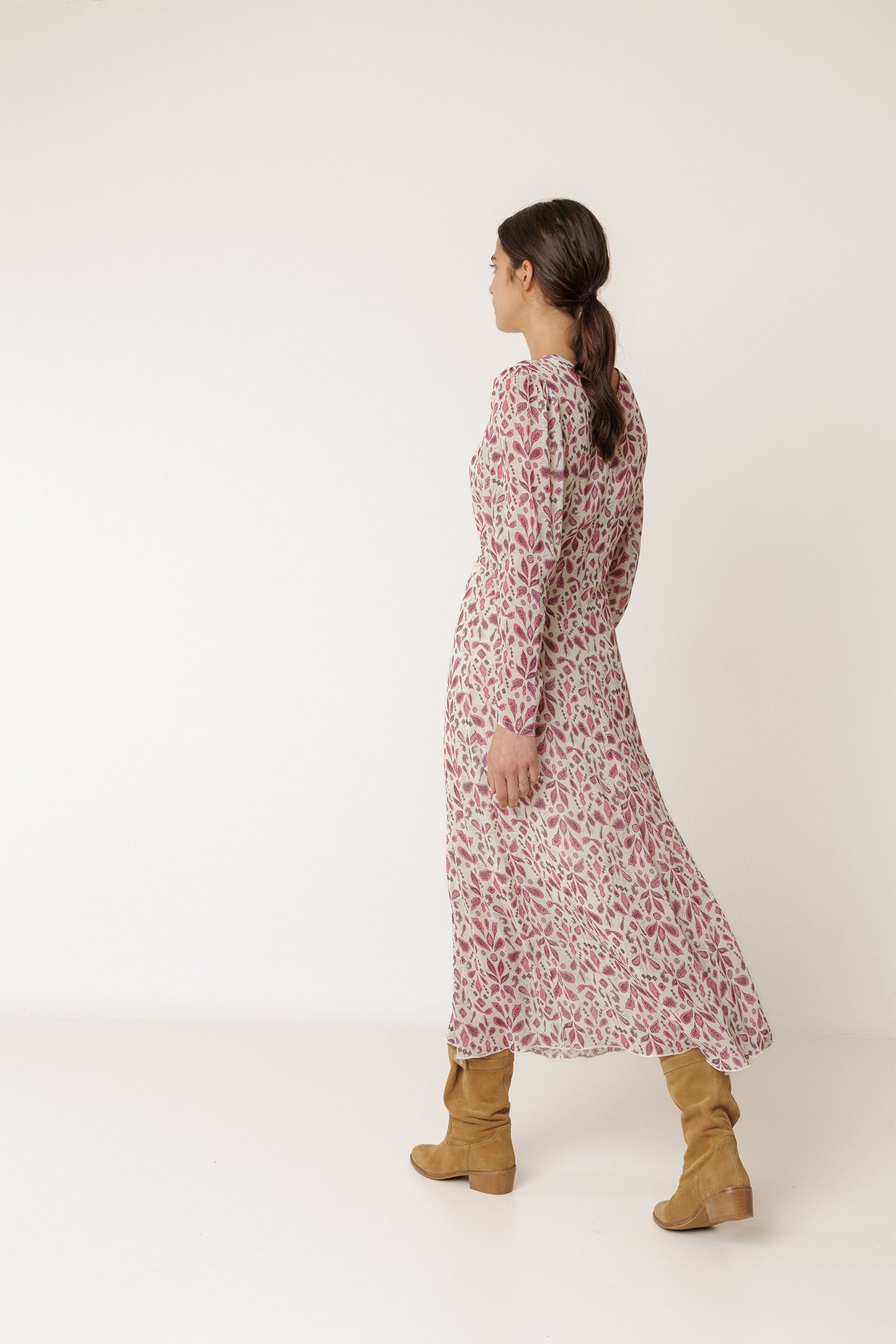 LANTERN SLEEVE DRESS