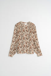 SMOCK-DETAIL SHIRT