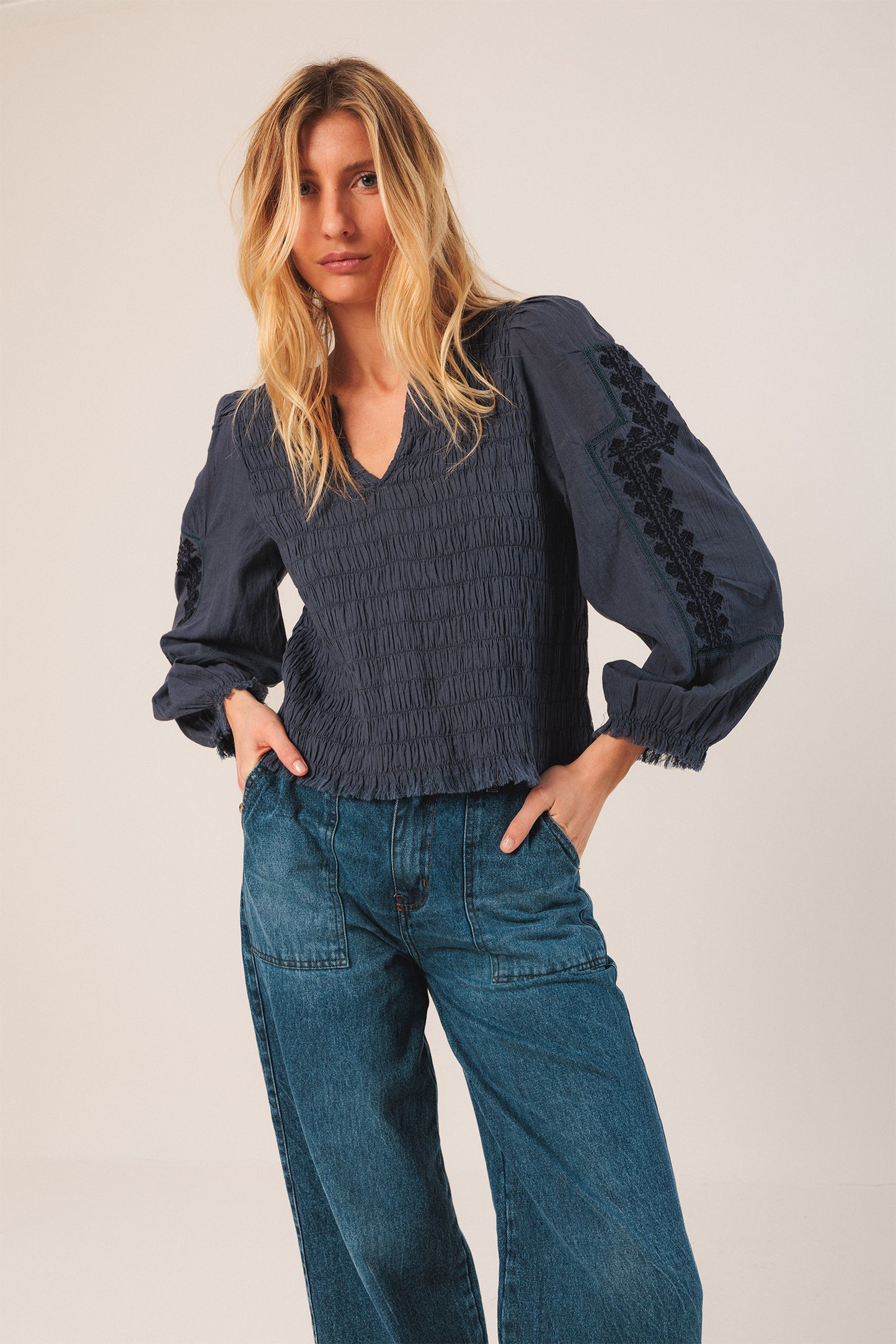 ETHNIC EMBROIDERED BLOUSE