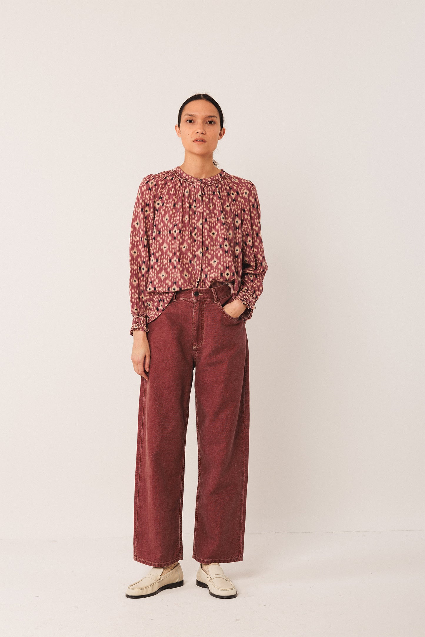 IKAT-PRINT SHIRT