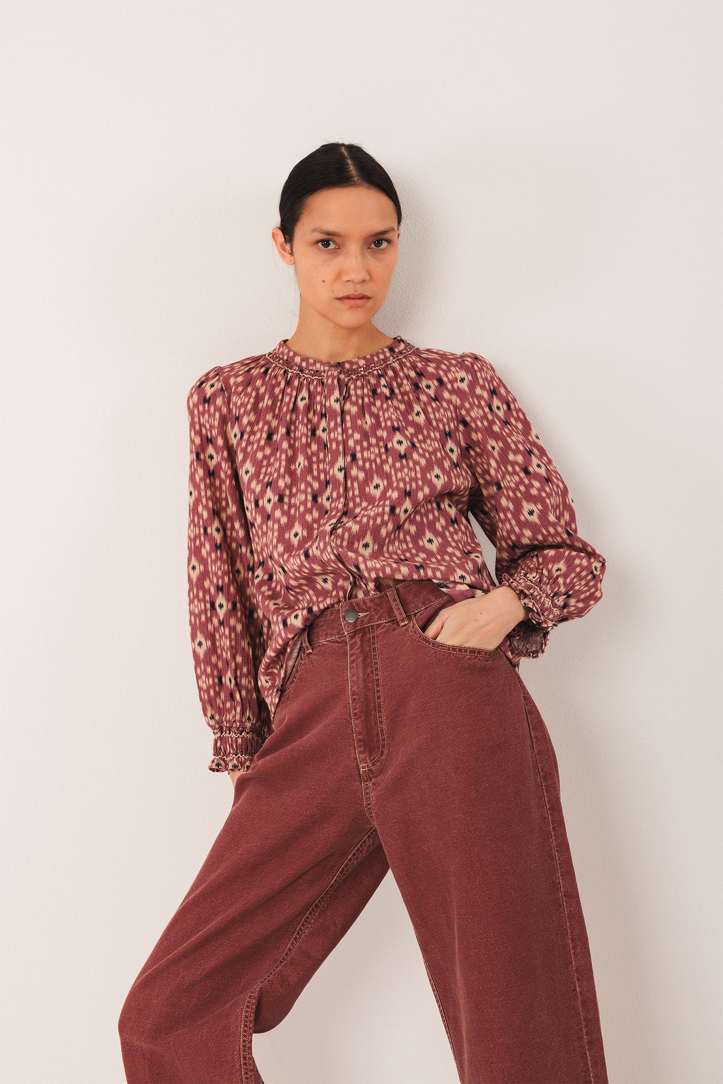 IKAT-PRINT SHIRT