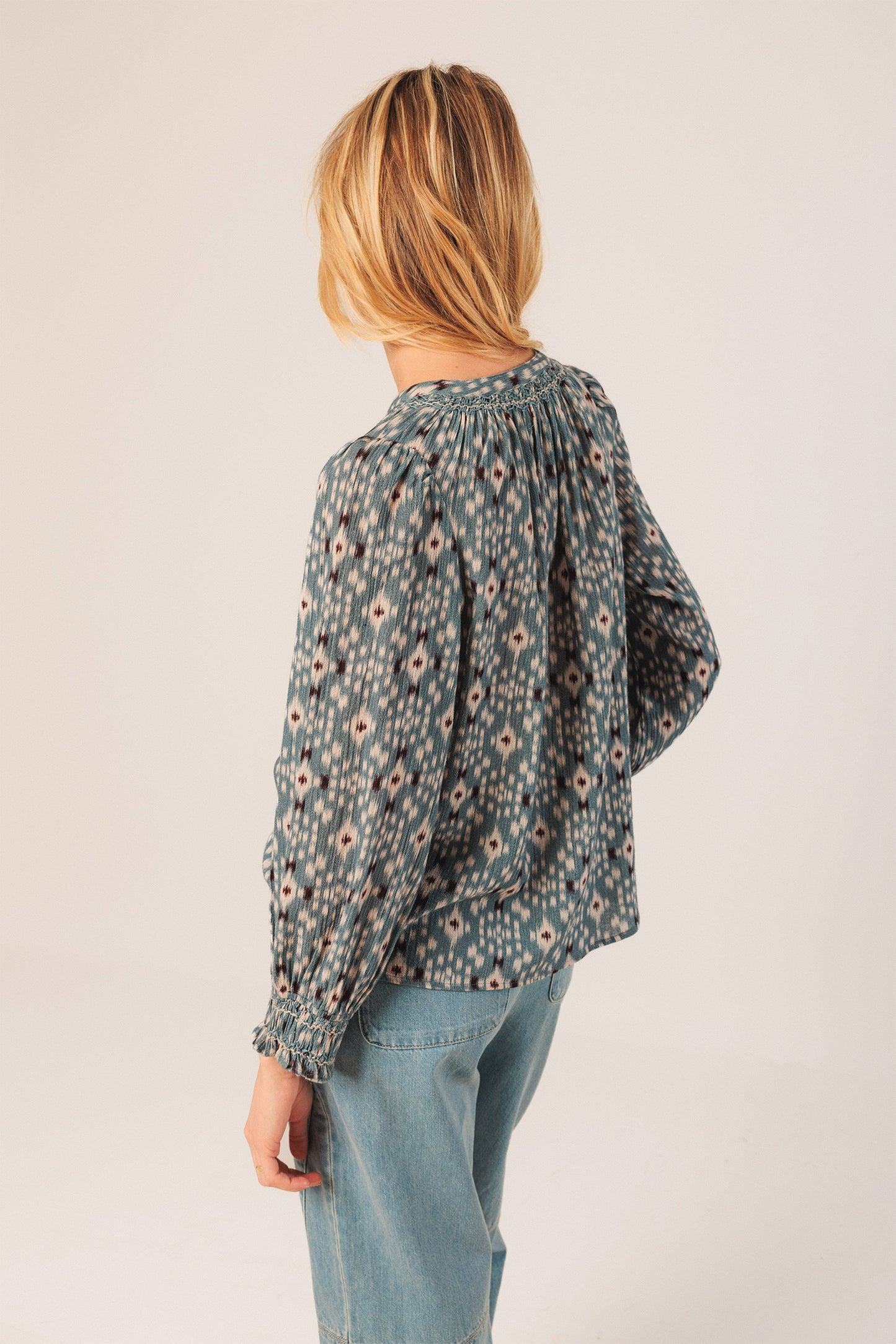 IKAT-PRINT SHIRT