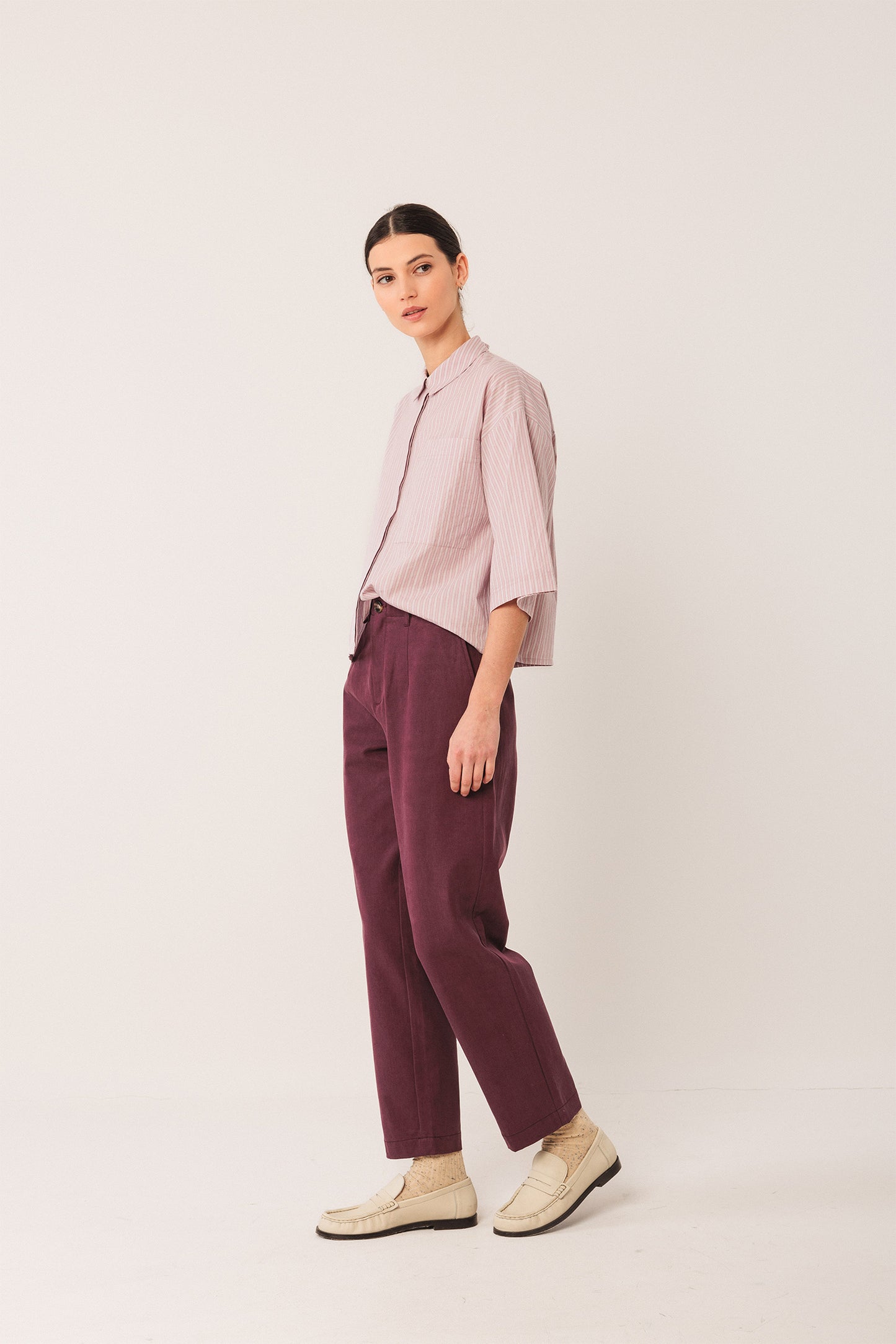 BOXY STRIPED SHIRT