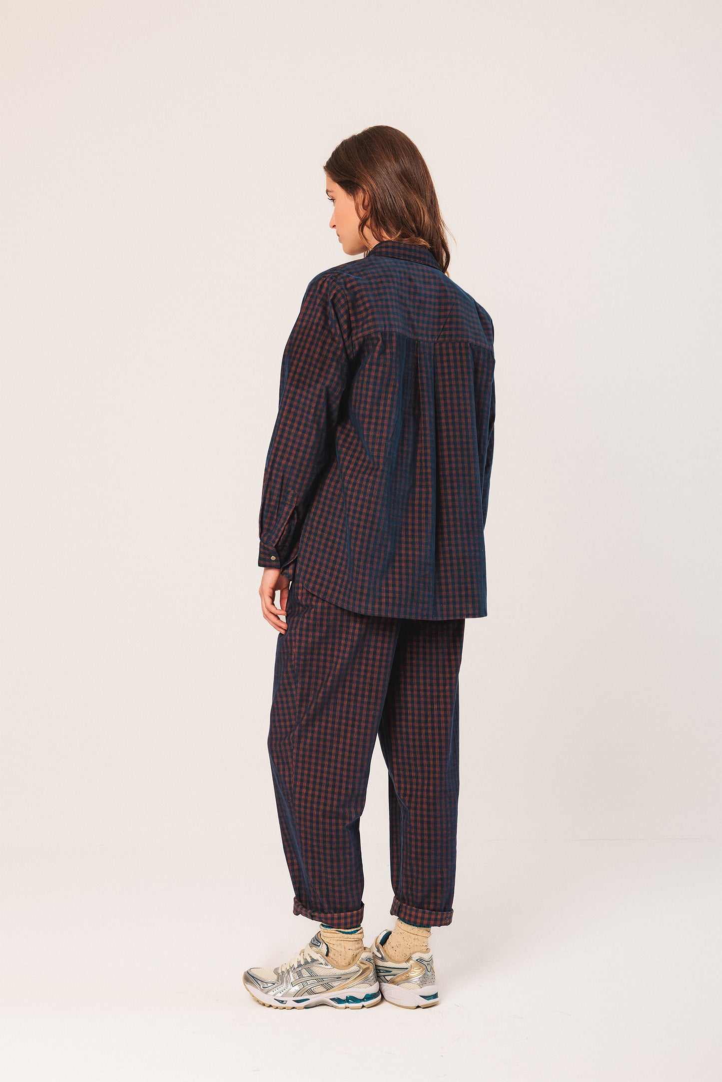 VICHY MICRO-CORDUROY OVERSHIRT