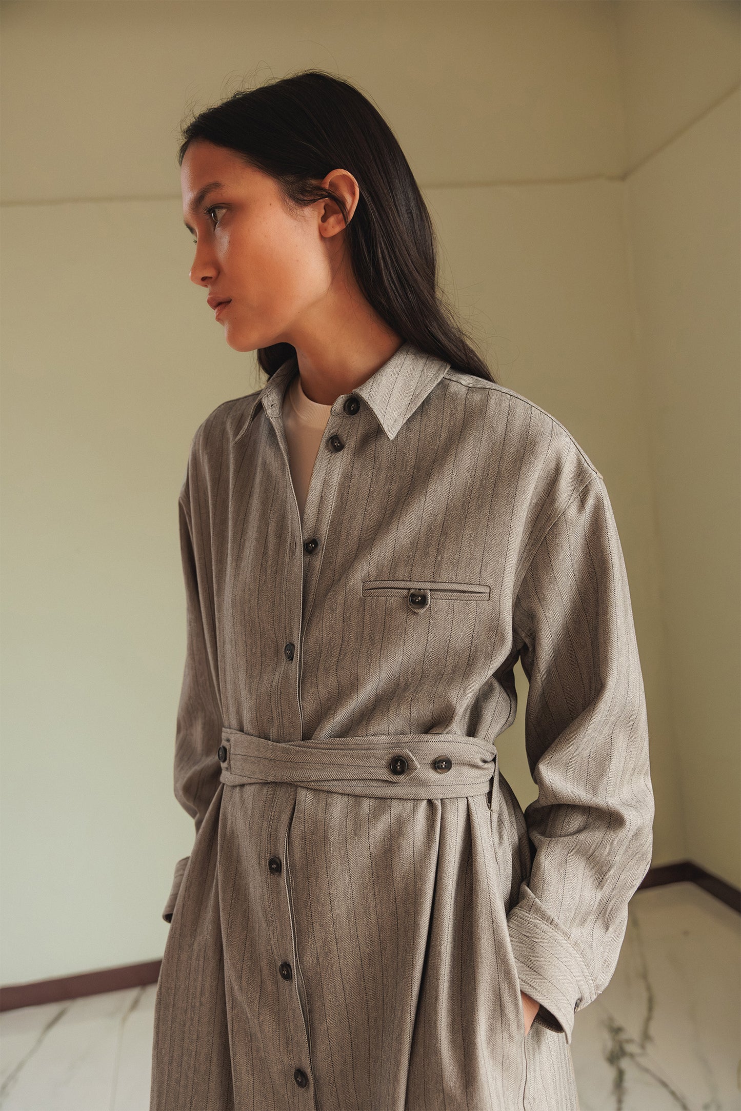 CORDUROY SHIRTDRESS