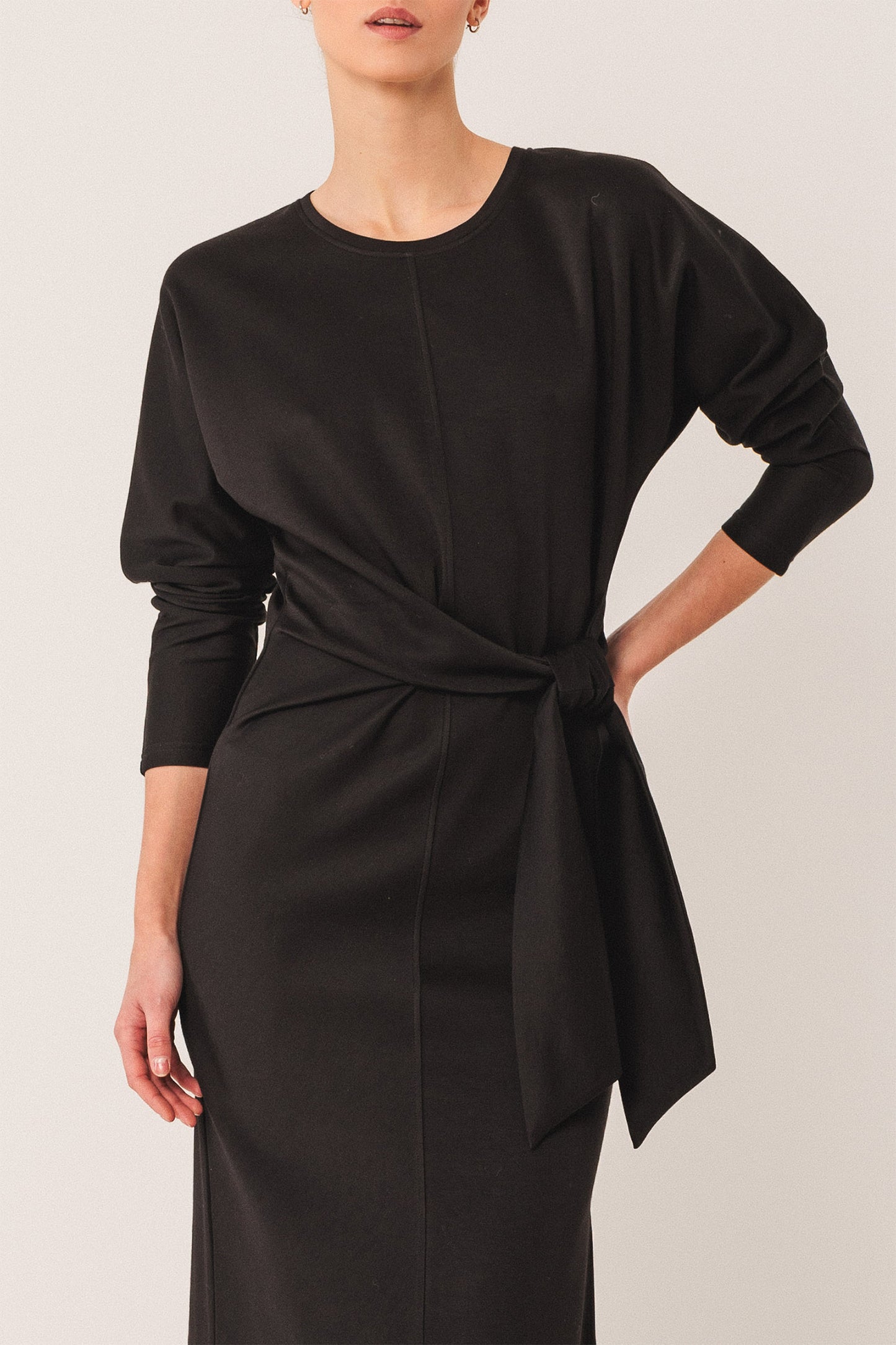 KNOTTED KNIT DRESS