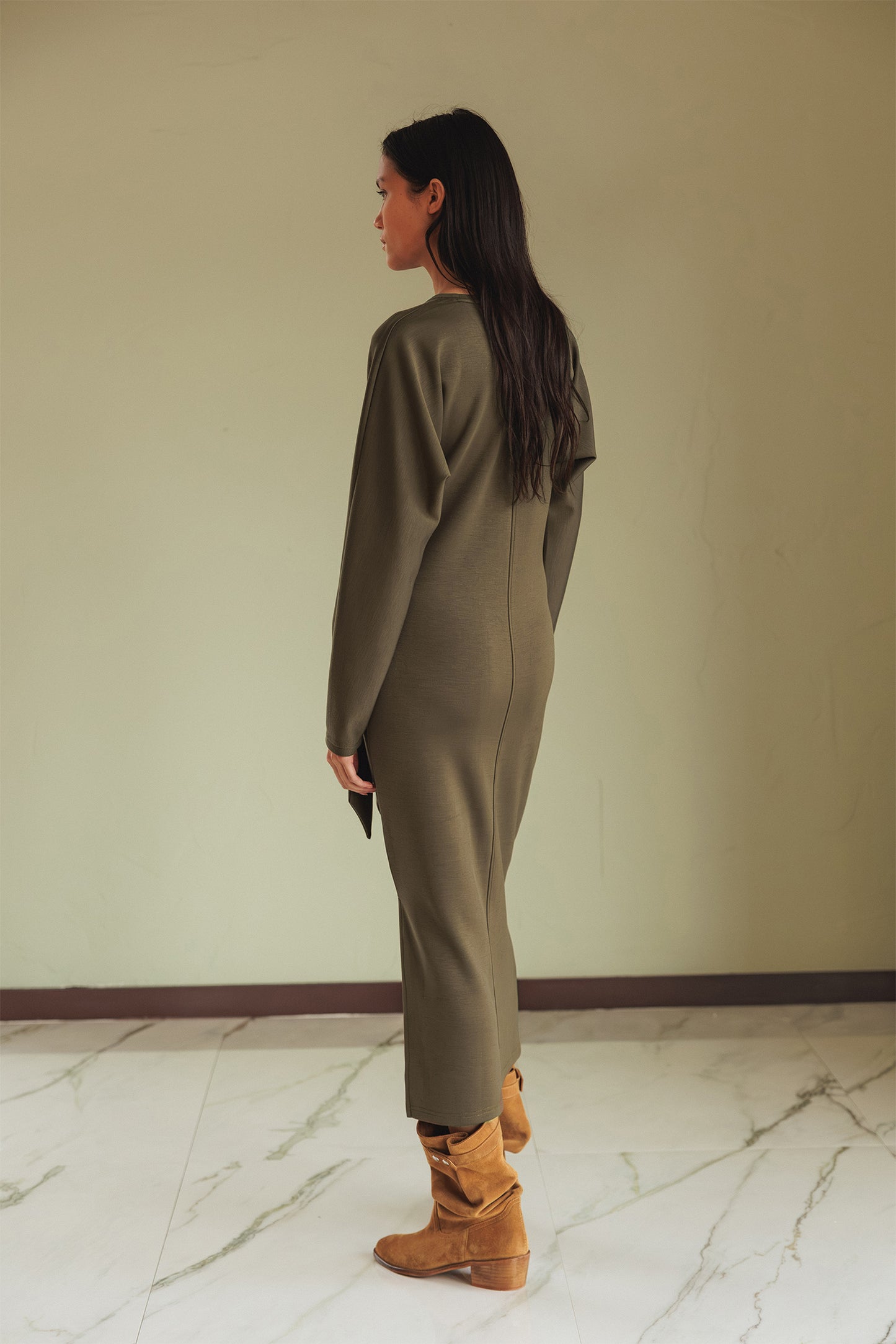 KNOTTED KNIT DRESS
