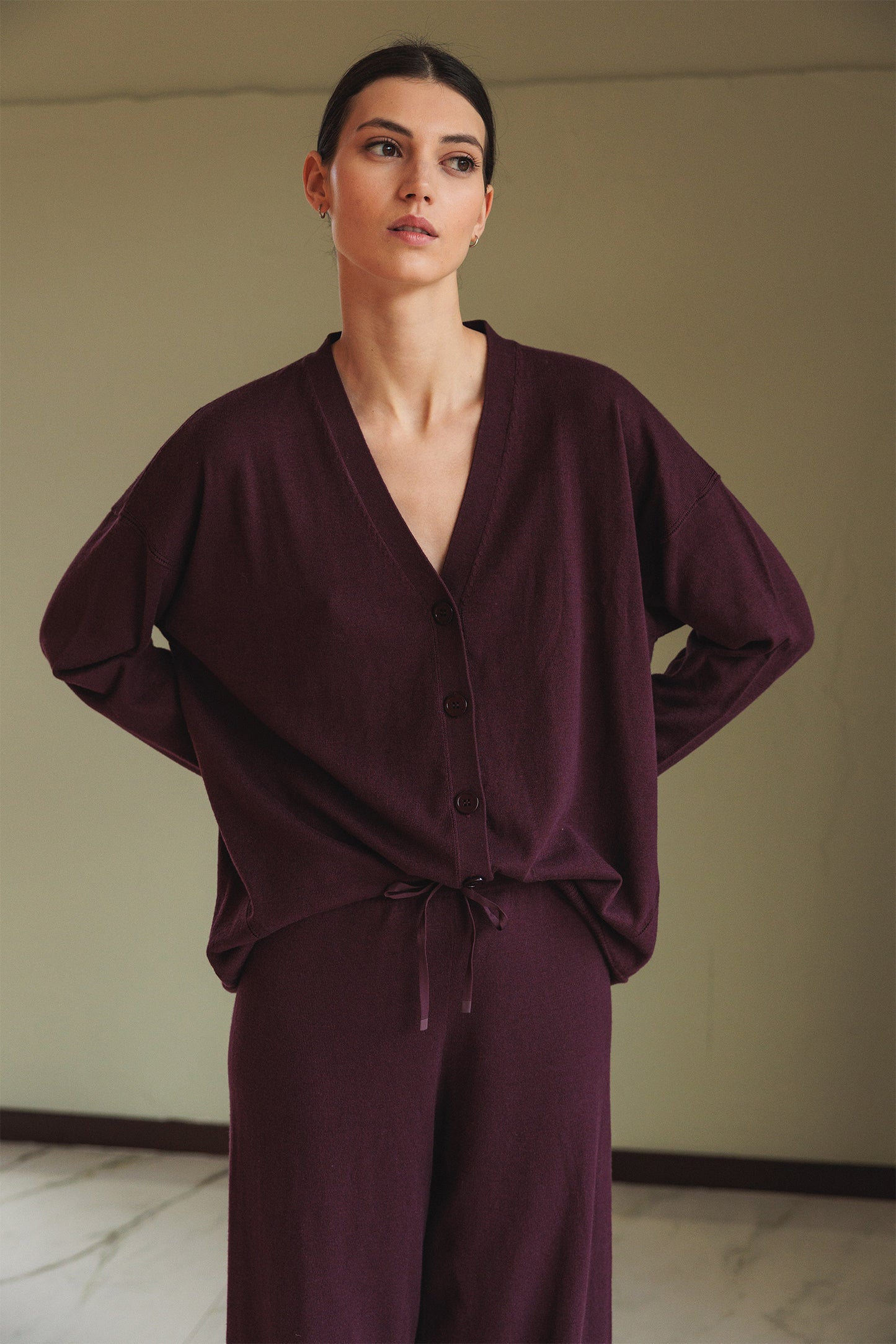 SEAWOOL V-NECK JACKET