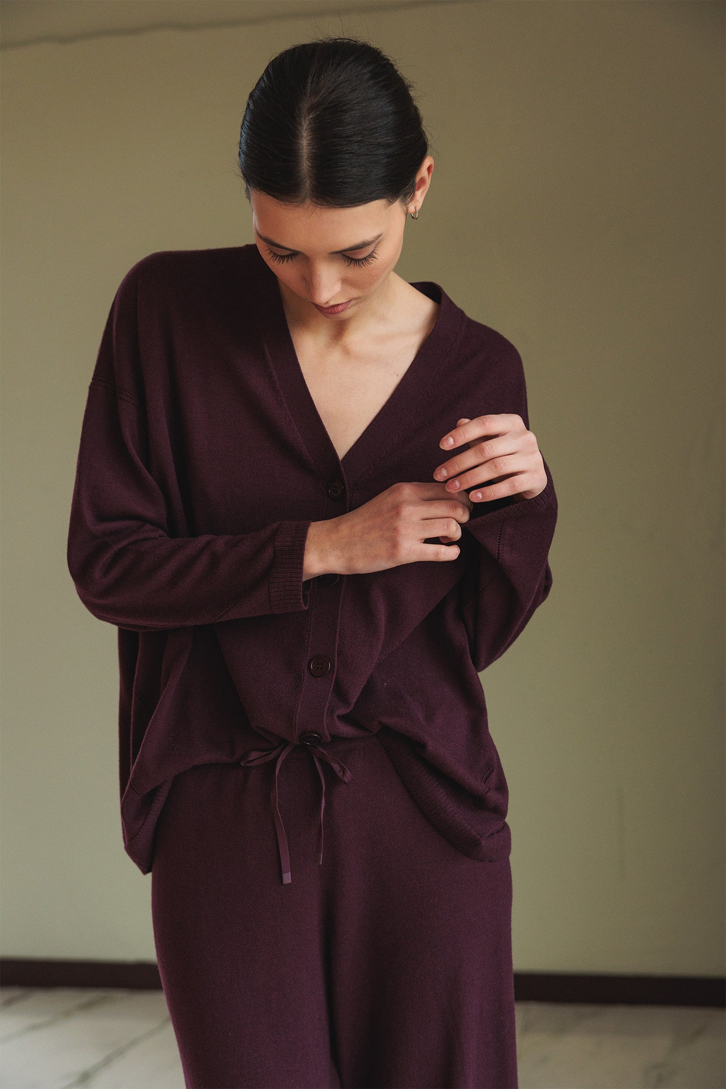 SEAWOOL V-NECK JACKET