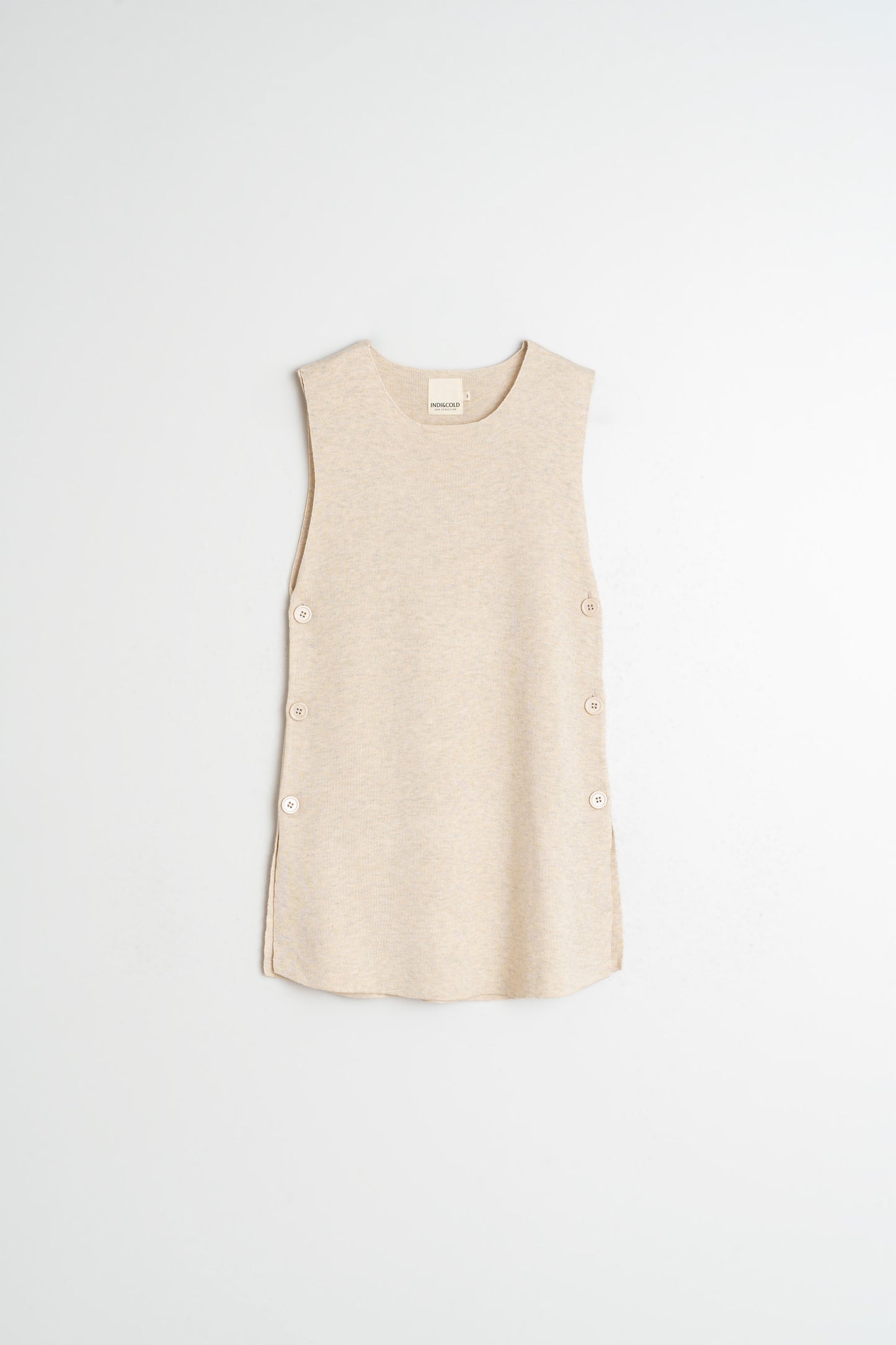 LONG BUTTONED VEST