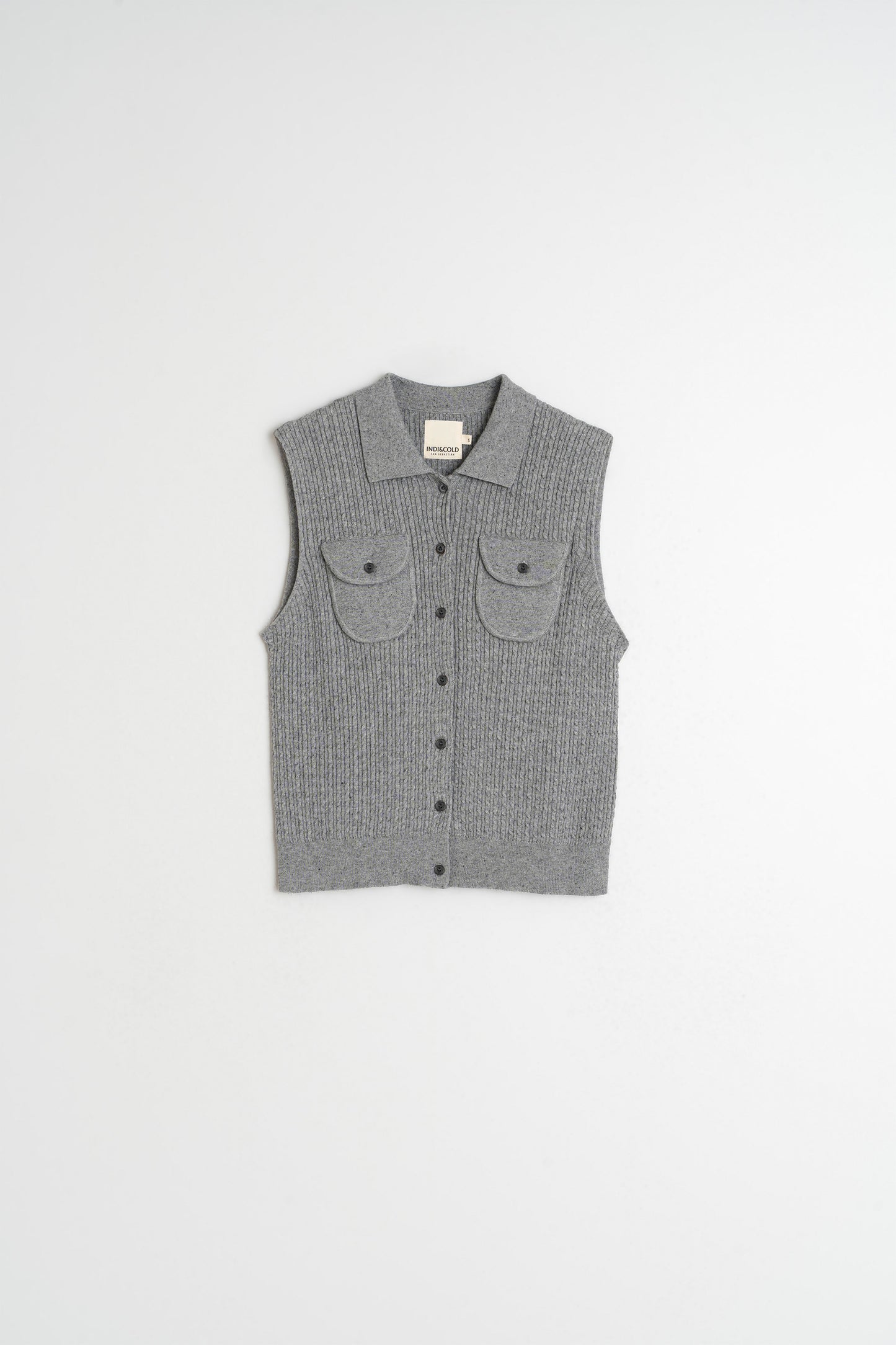 CABLE-KNIT VEST TOP