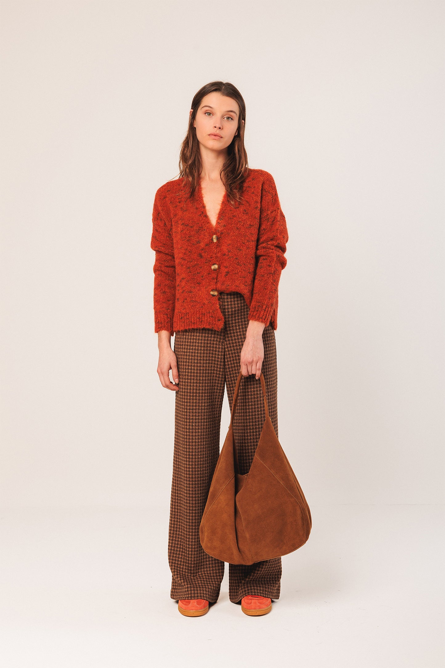 SPLIT LEATHER TOTE BAG