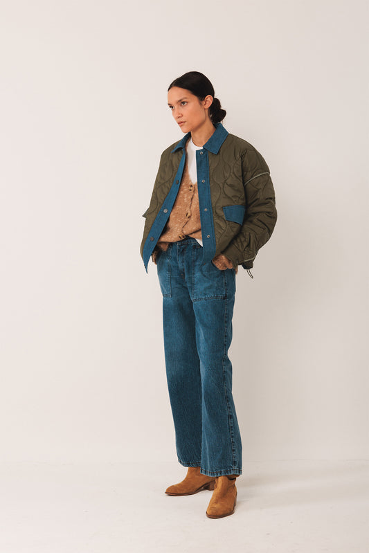 RETRO QUILTED BIKER JACKET 1