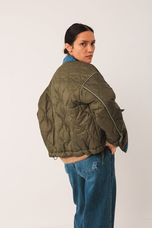 RETRO QUILTED BIKER JACKET 2