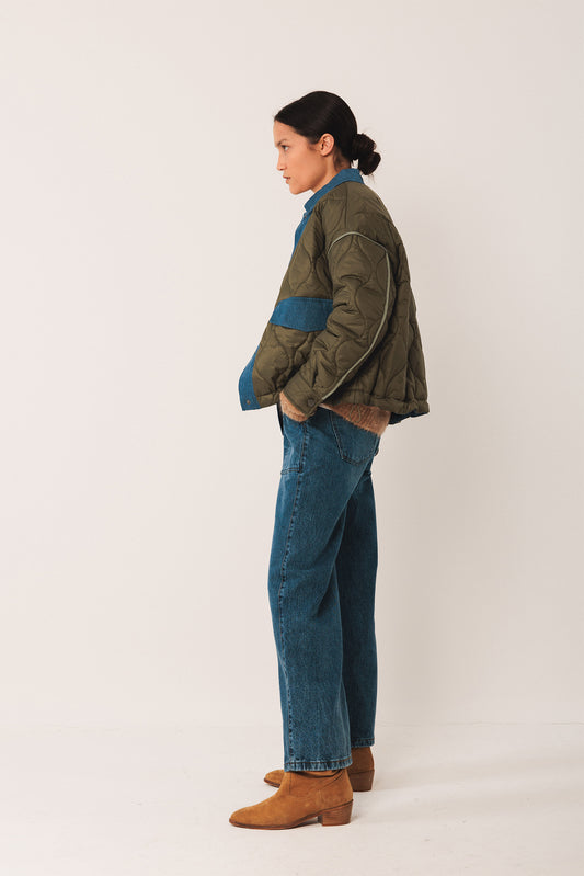 RETRO QUILTED BIKER JACKET 4