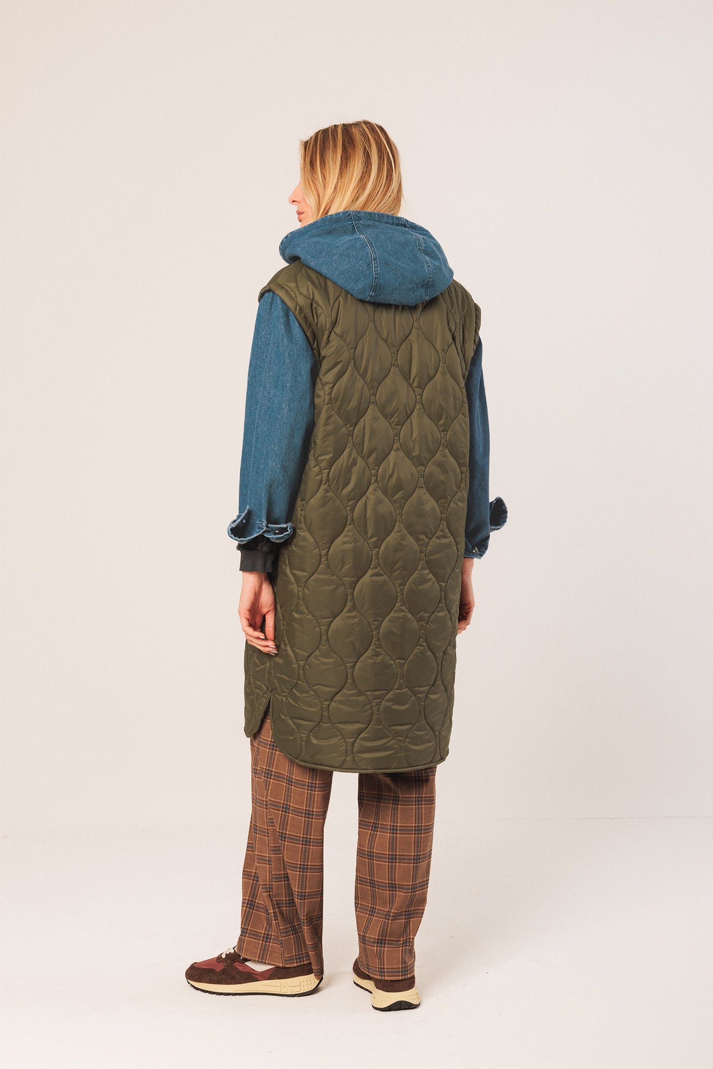 COMBINATION QUILTED COAT