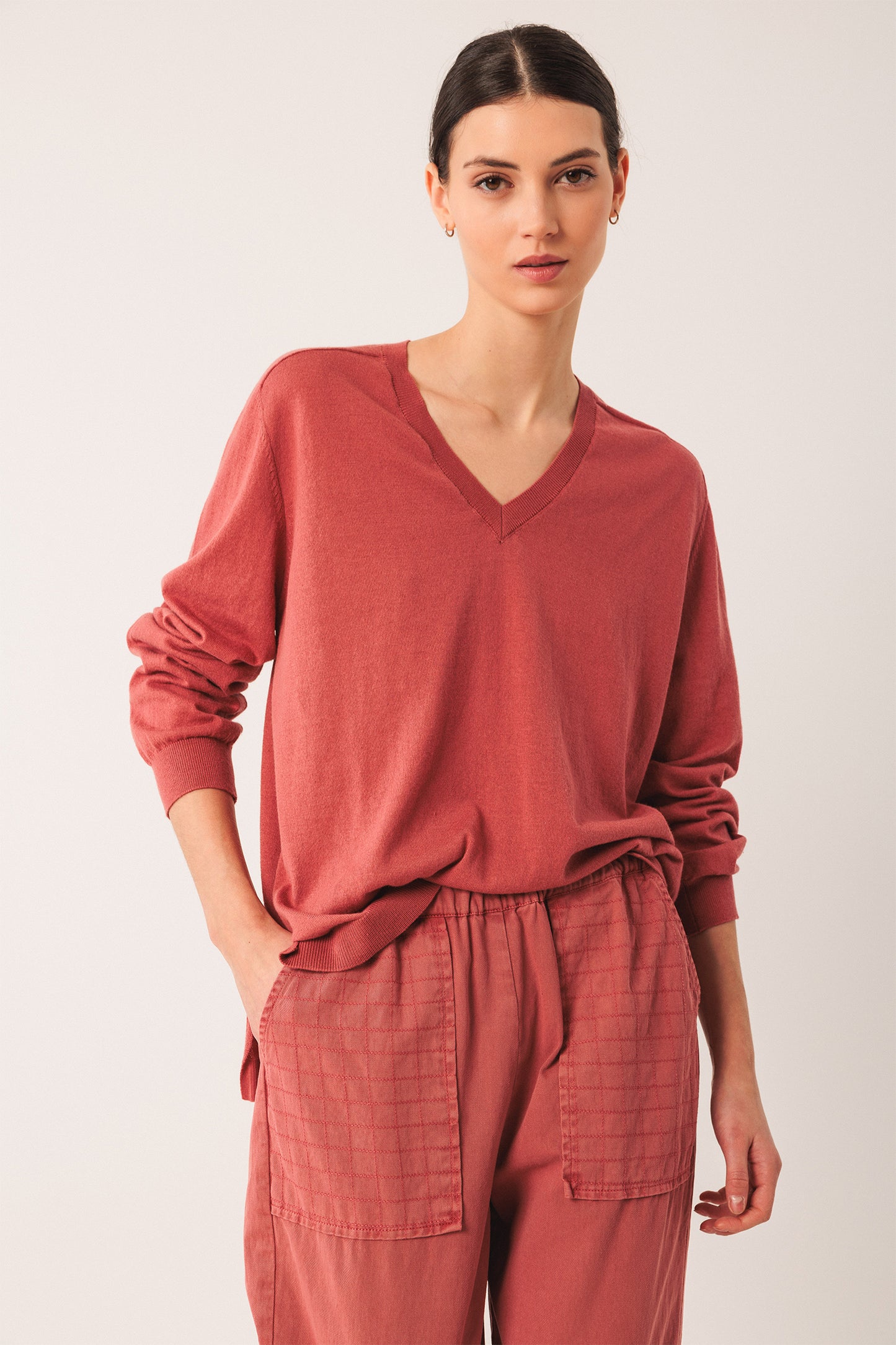 BASIC COTTON SWEATER