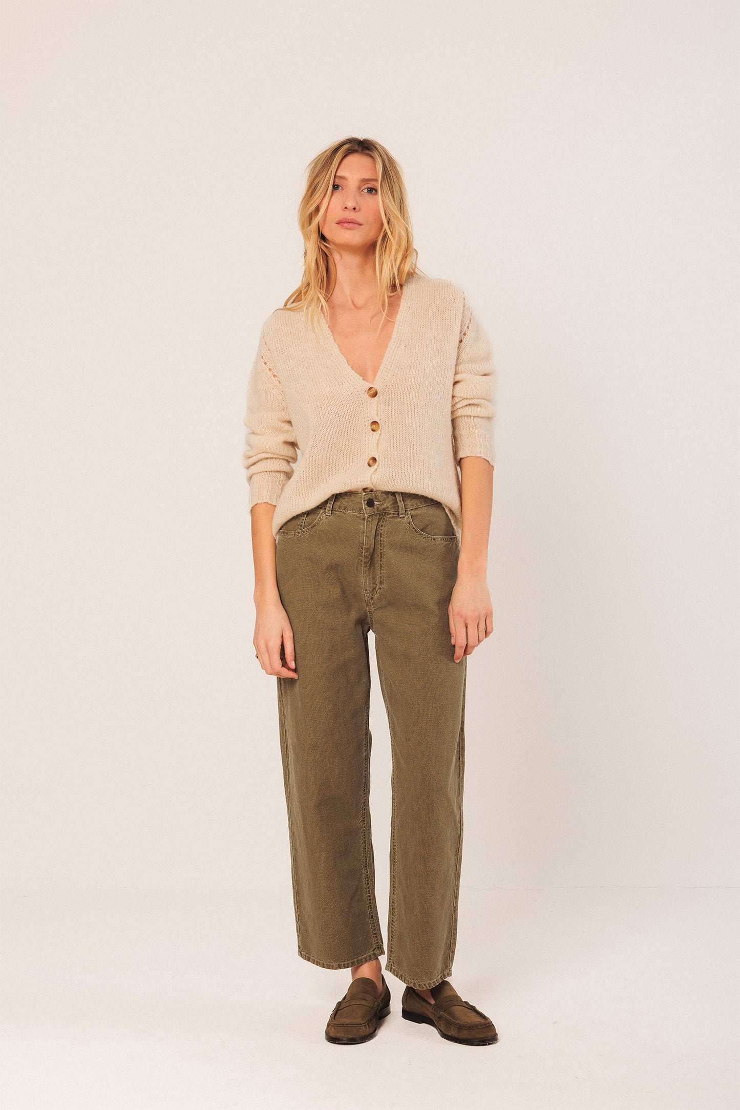 WASHED TWILL PANTS