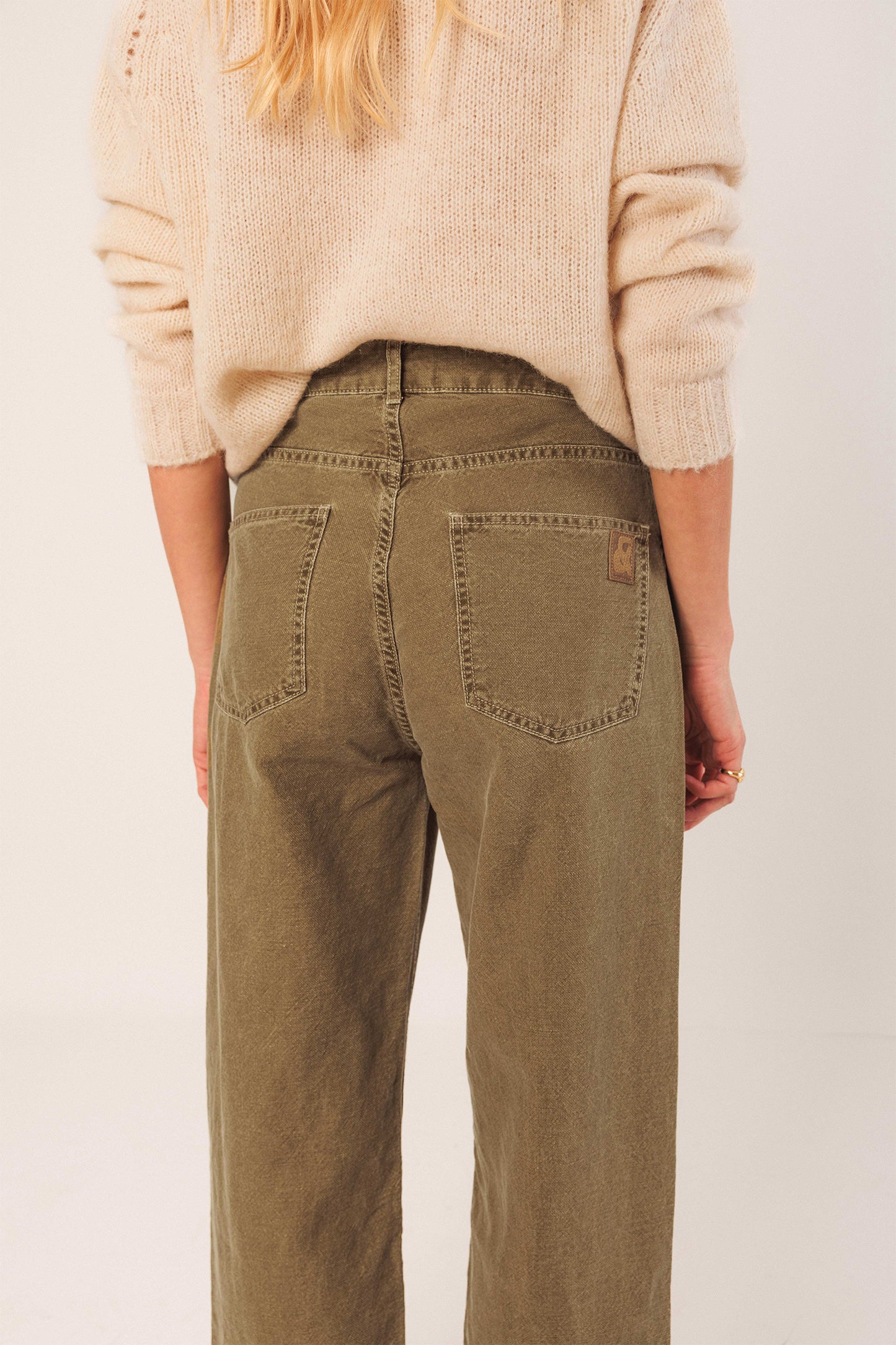WASHED TWILL PANTS