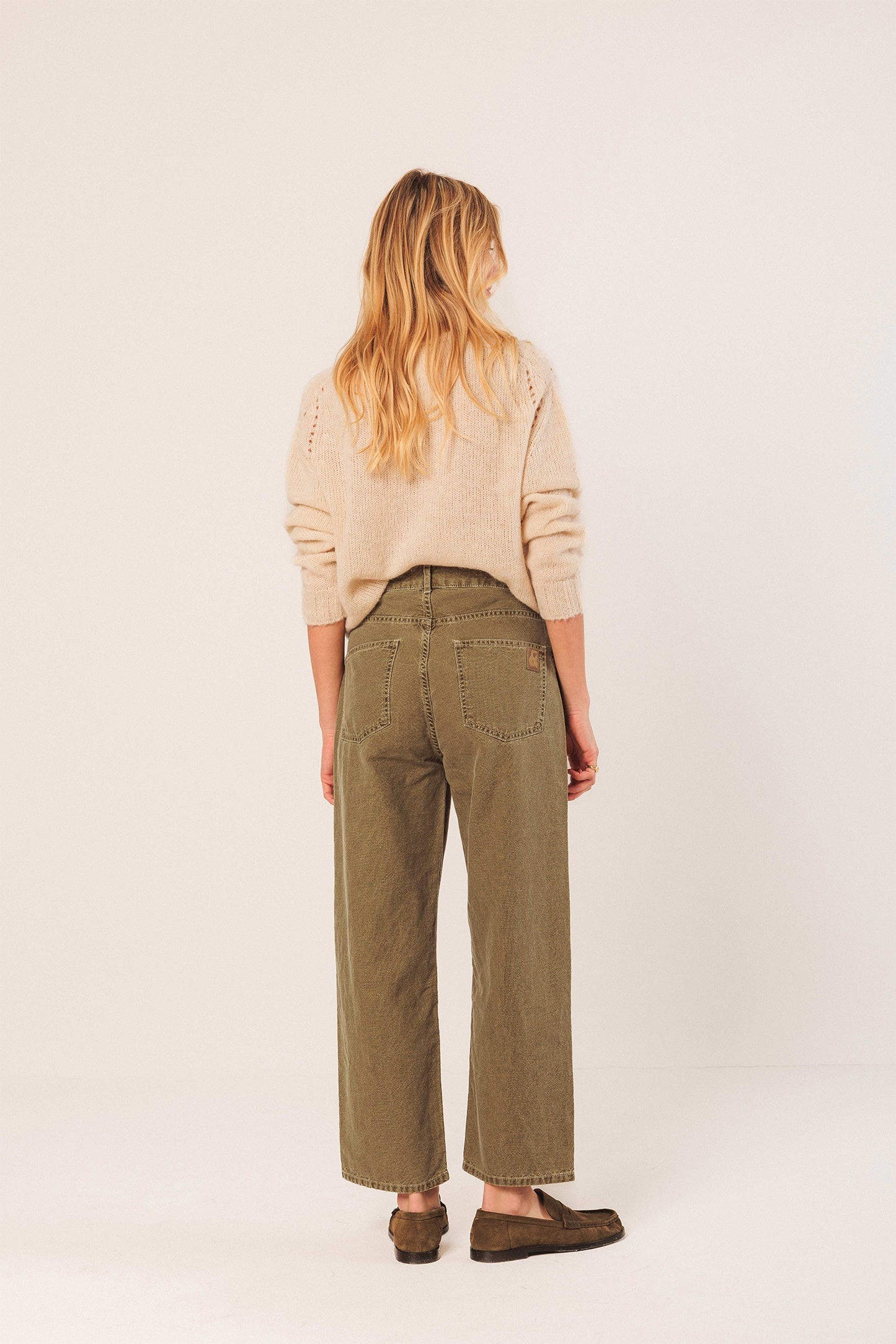 WASHED TWILL PANTS