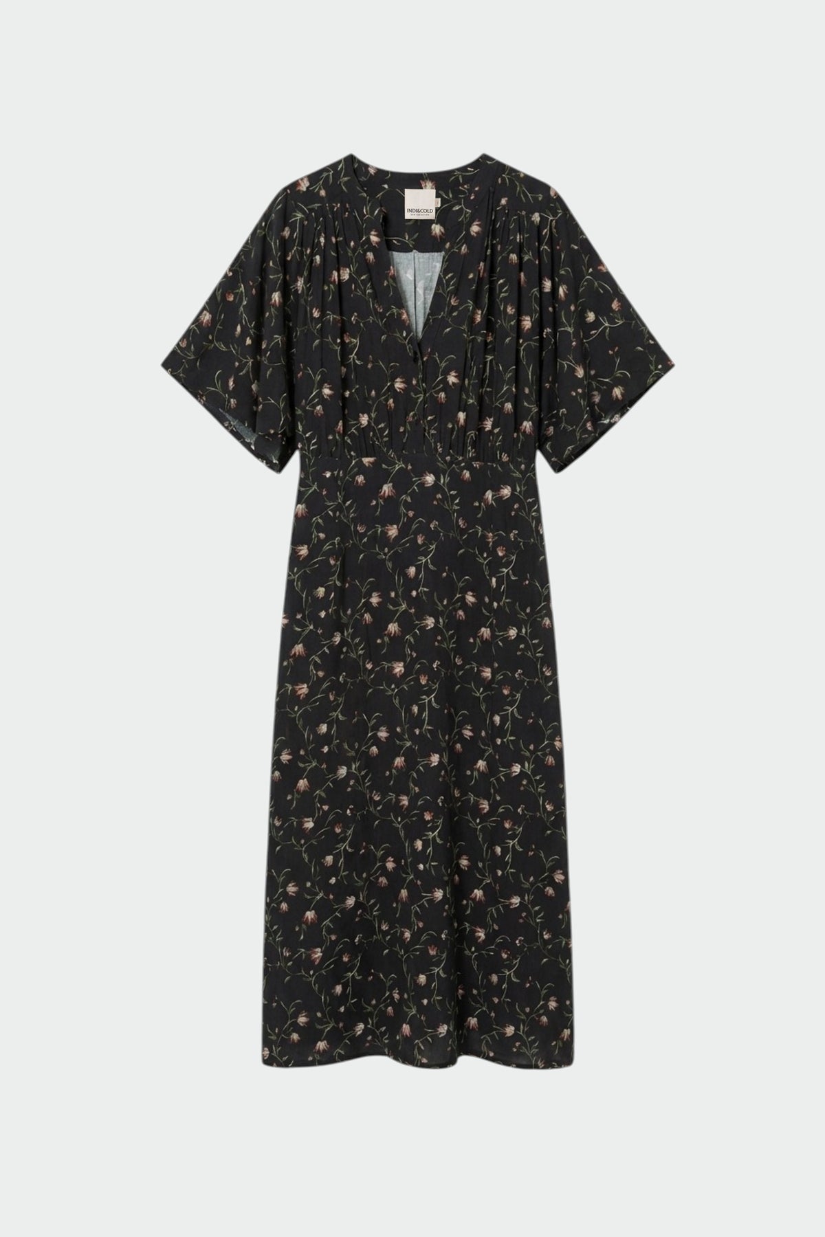 LONG FLORAL PRINT DRESS