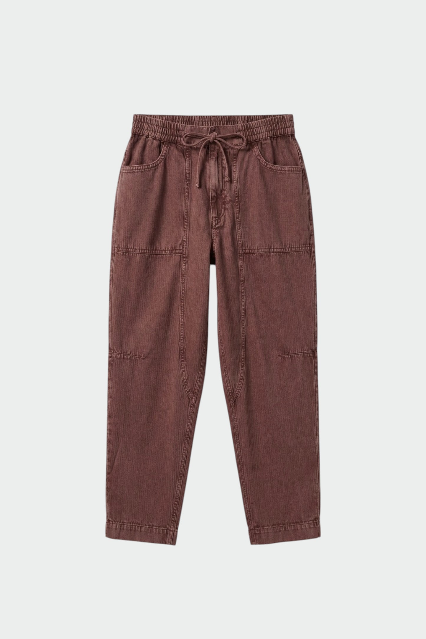 HERRINGBONE CARROT PANTS