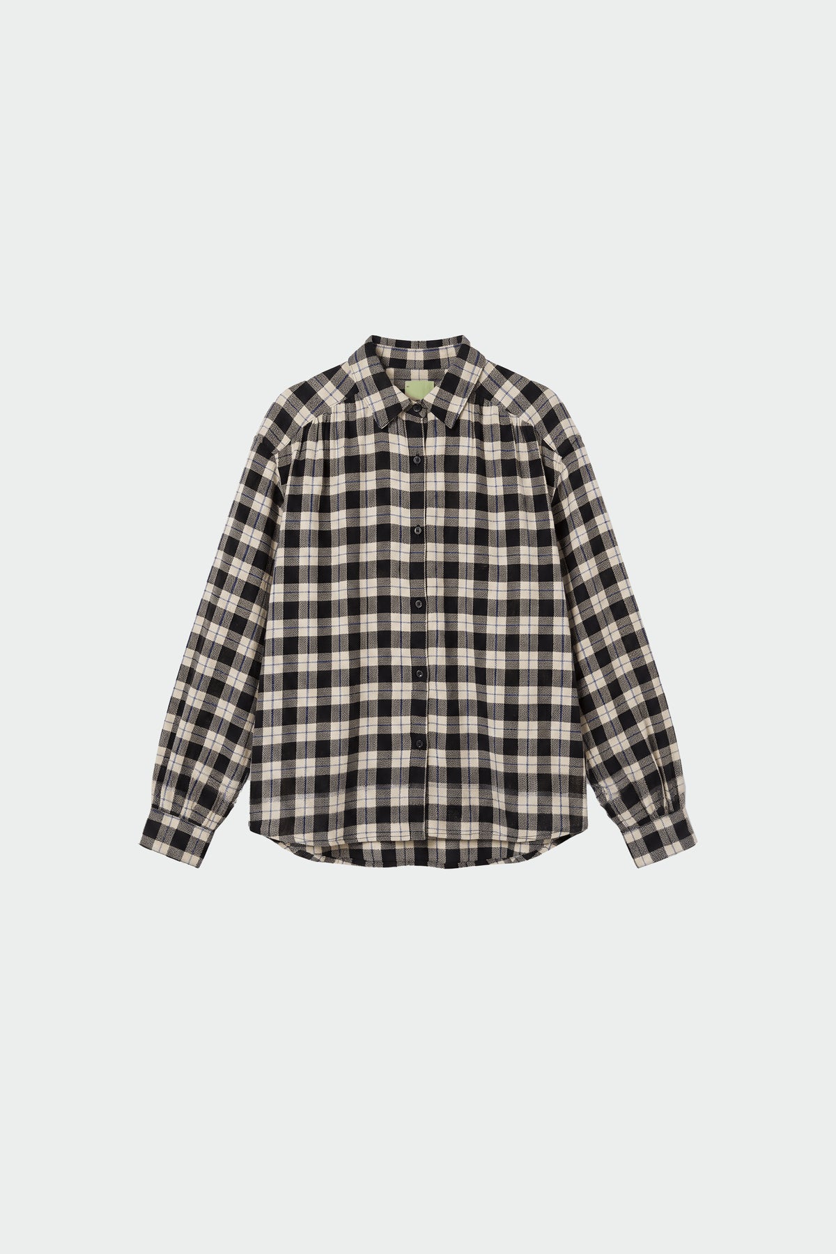 CHECKED COTTON GAUZE SHIRT