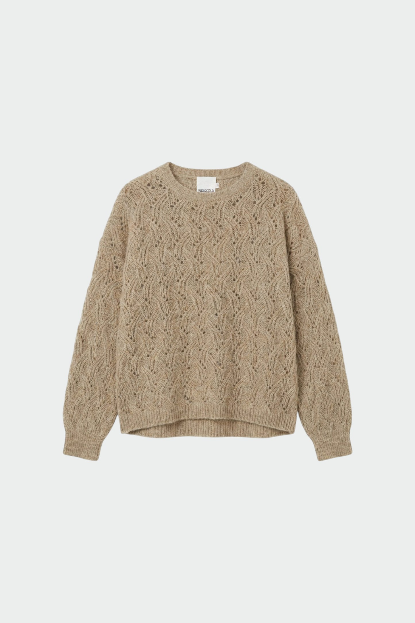 DECORATIVE SWEATER WITH ALPACA