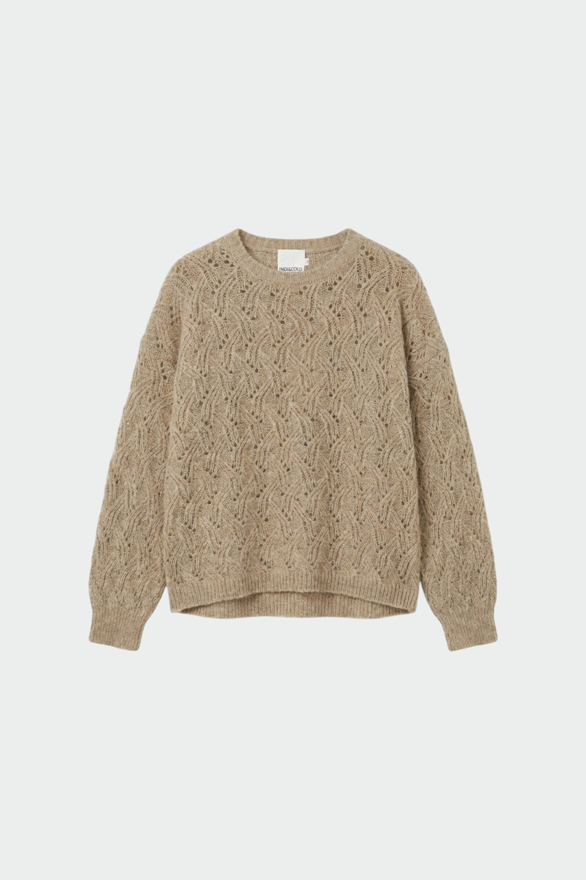 DECORATIVE SWEATER WITH ALPACA