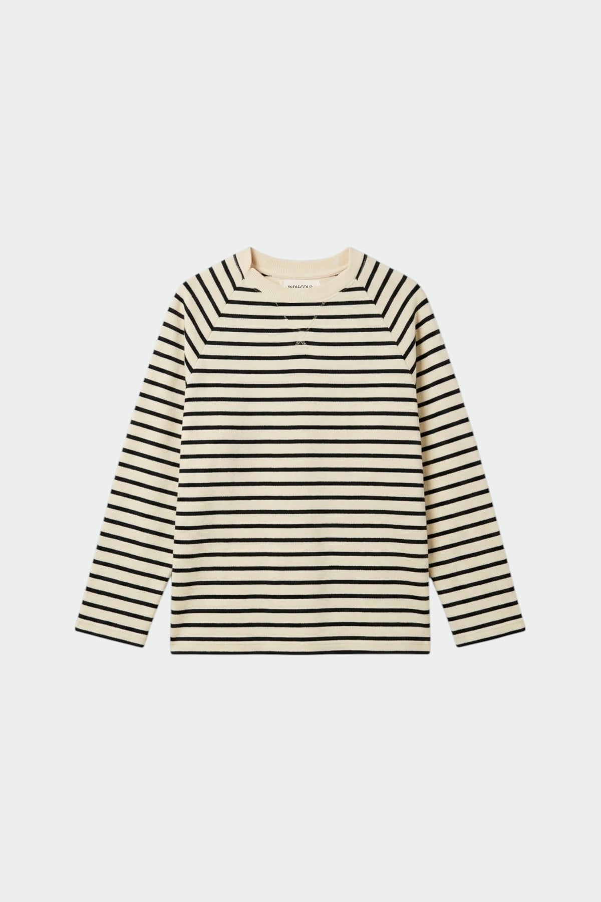 STRIPED TERRYCLOTH SWEATSHIRT
