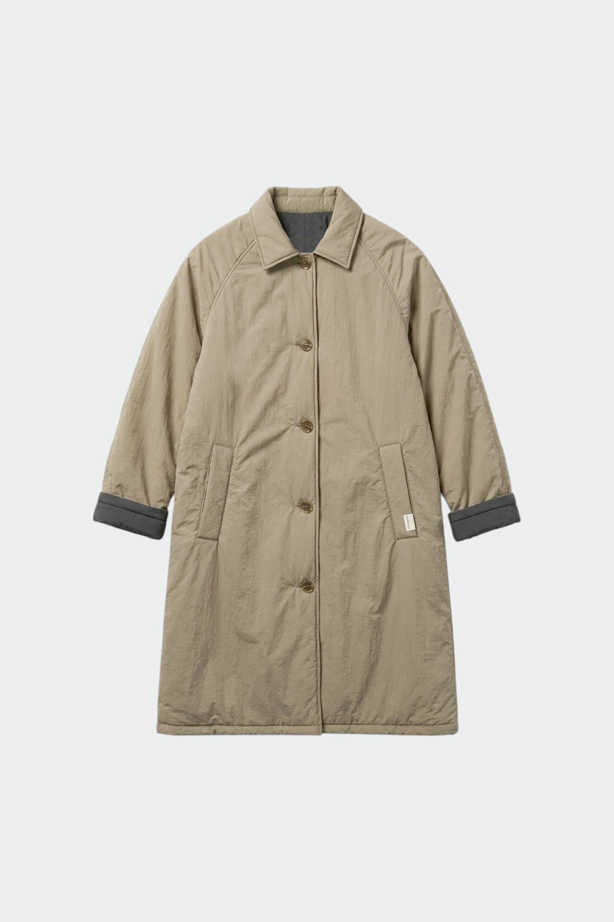 REVERSIBLE QUILTED TRENCH COAT