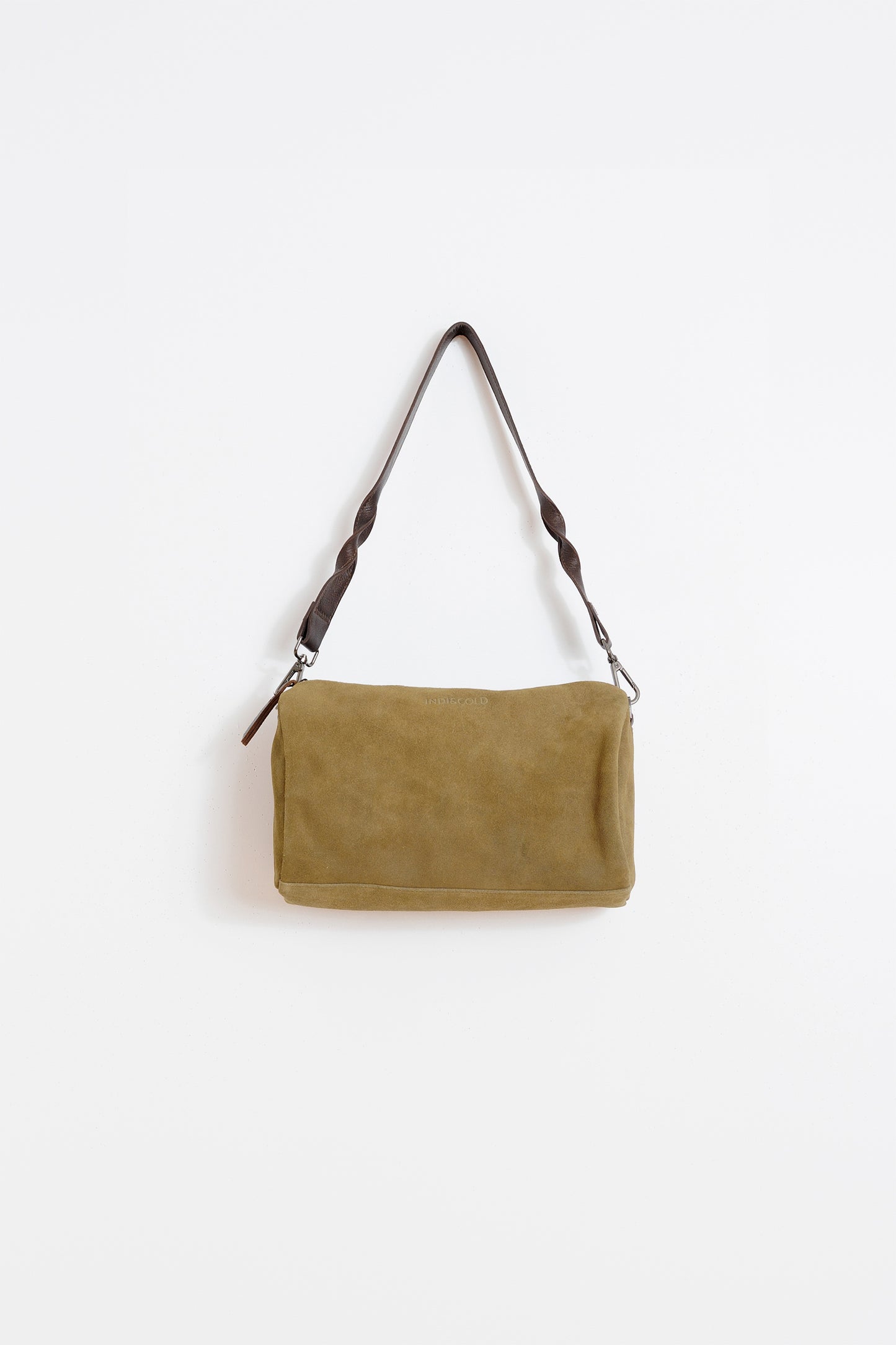 SPLIT-SUEDE SHOULDER BAG