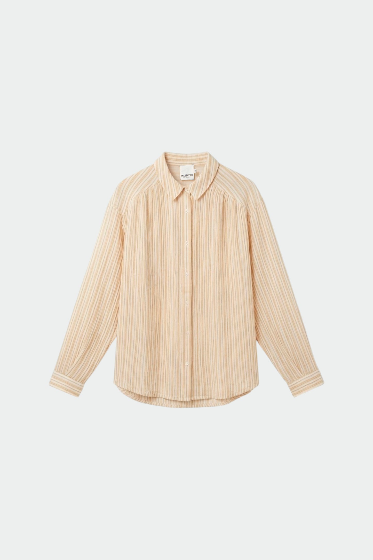 STRIPED DOUBLE-GAUZE SHIRT