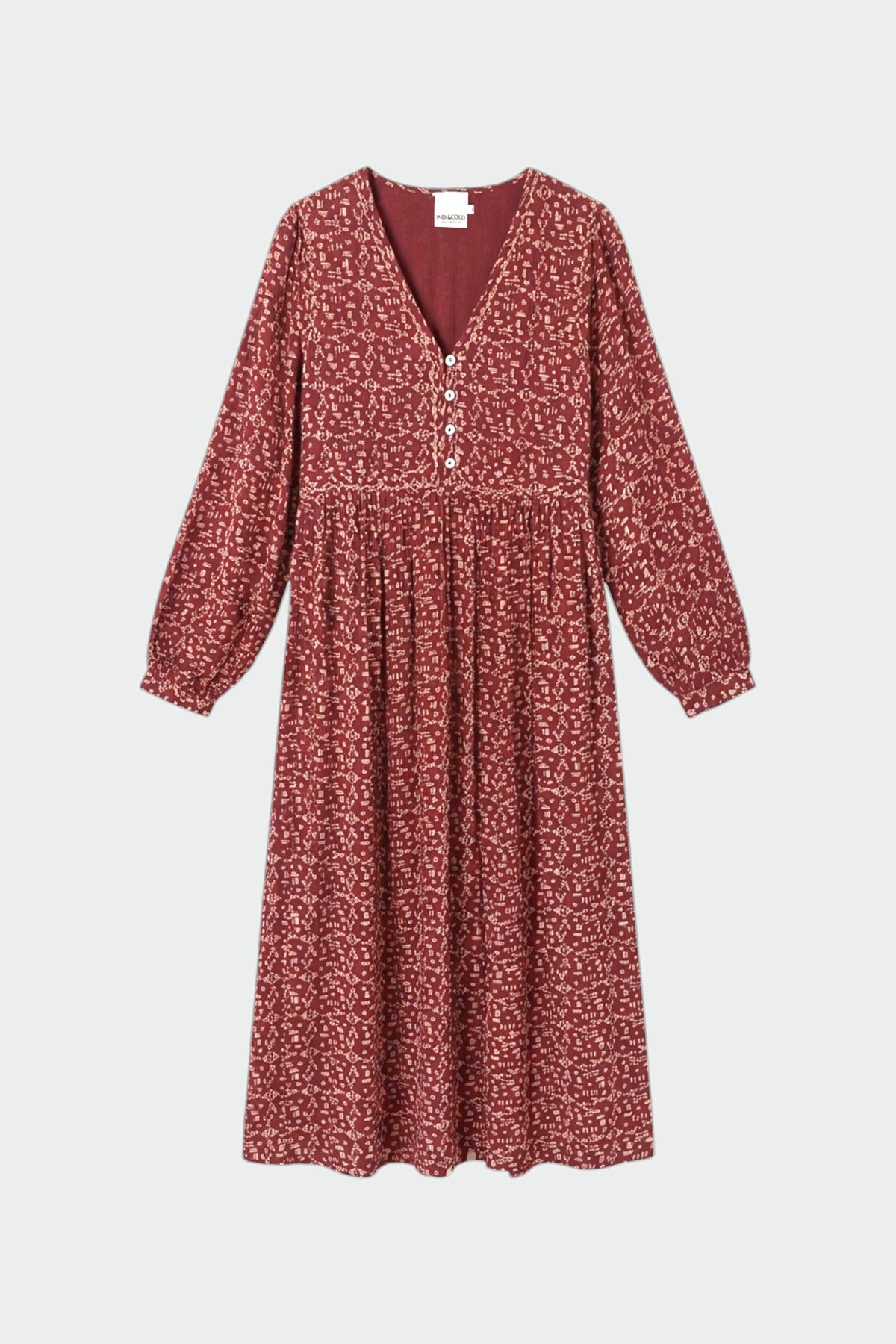 ETHNIC-PRINT DRESS