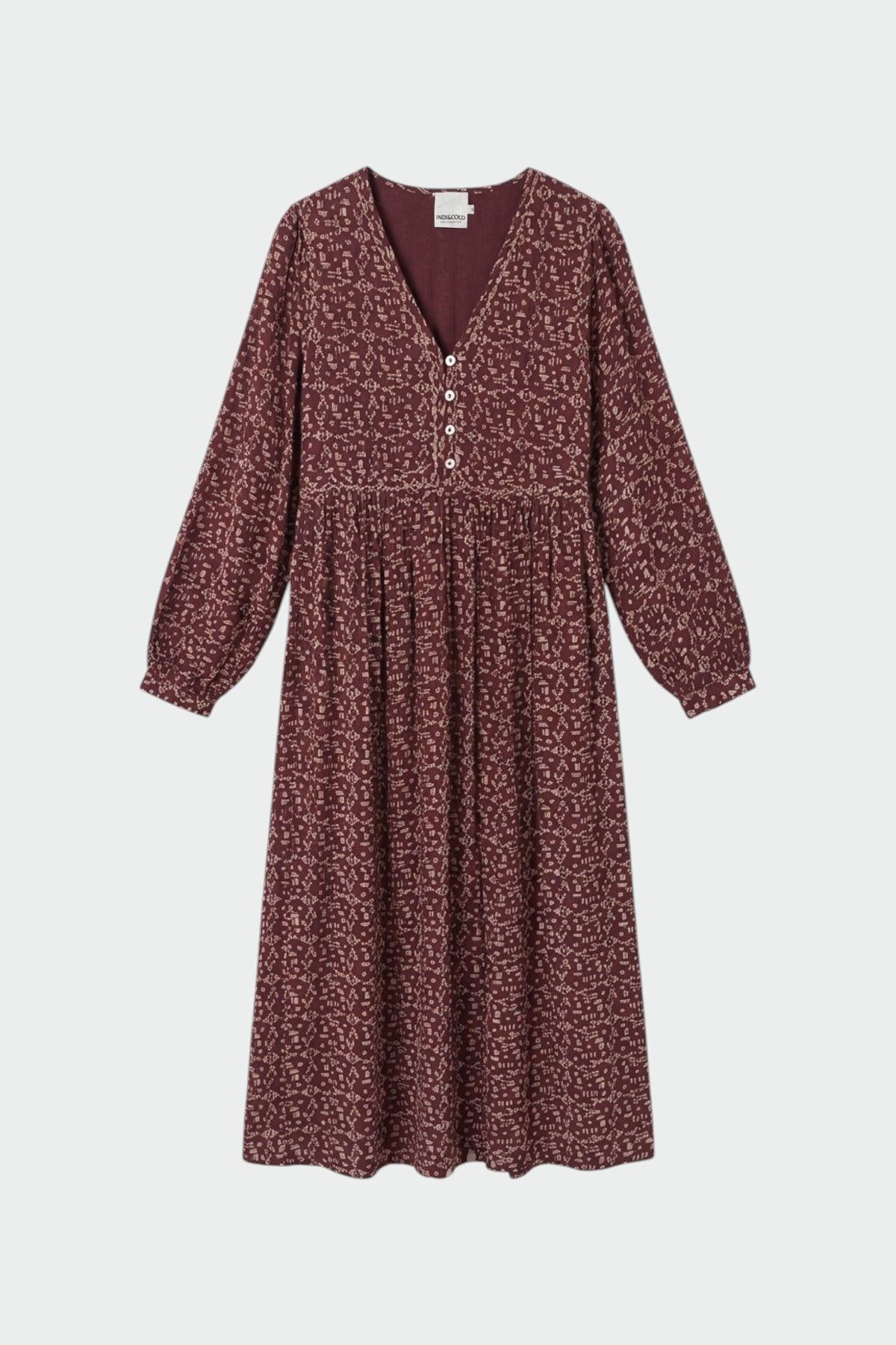 ETHNIC-PRINT DRESS