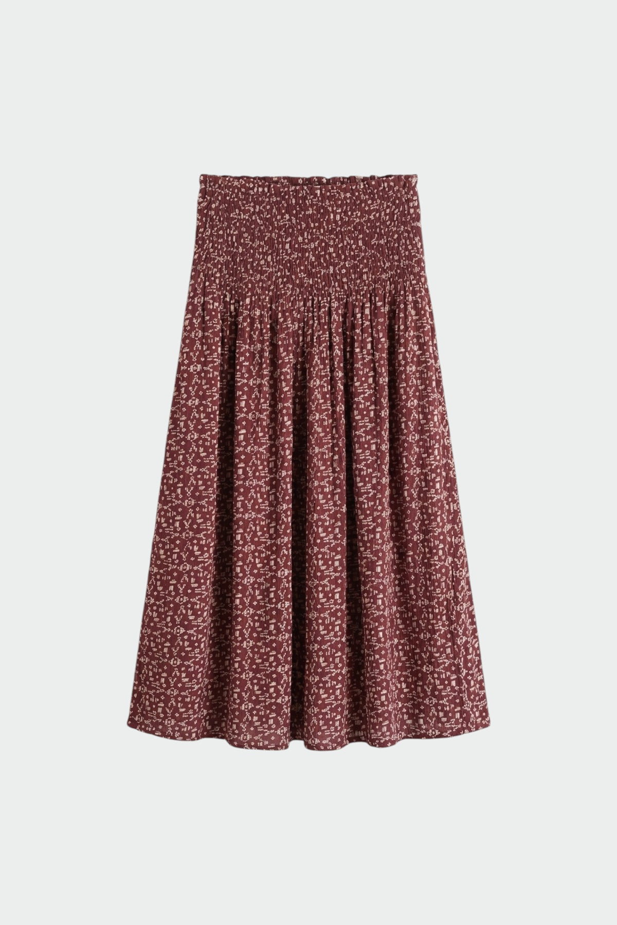 ETHNIC-PRINT SKIRT
