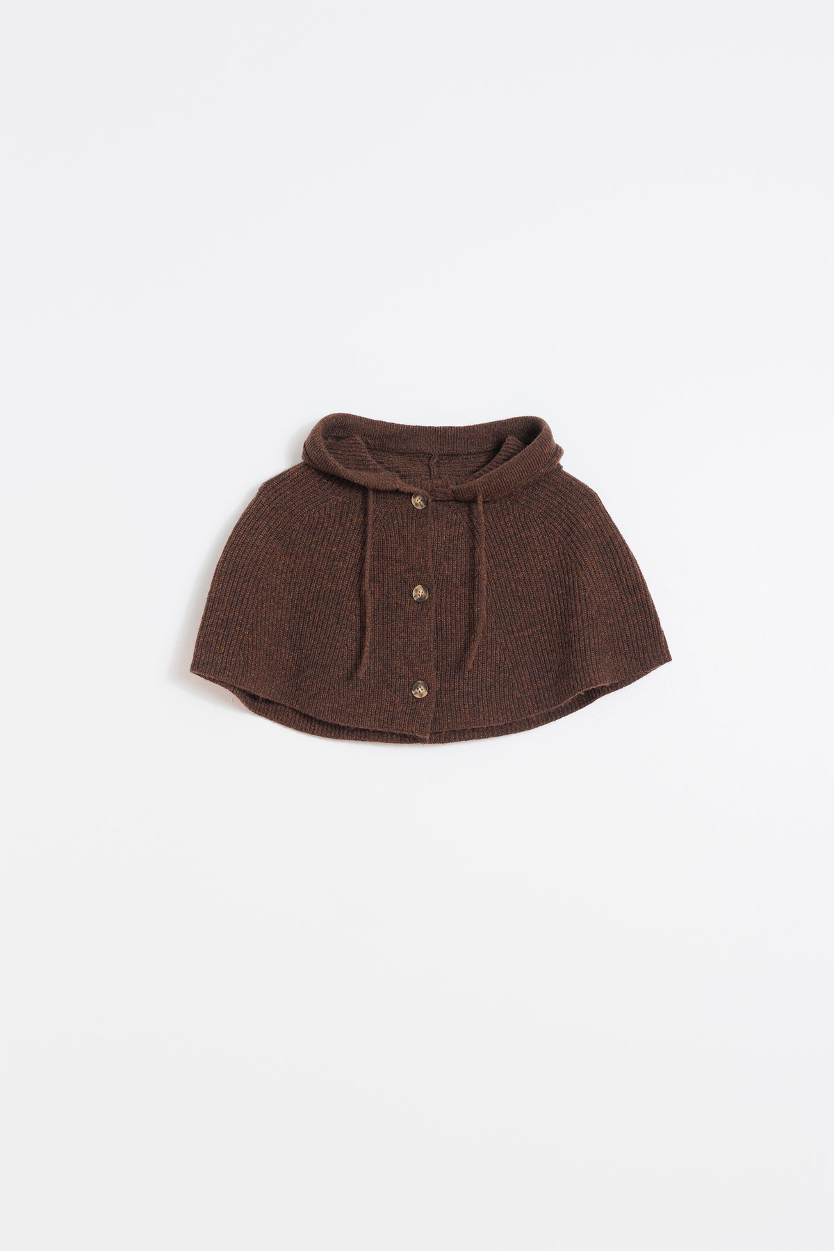 RIBBED KNITTED HOOD