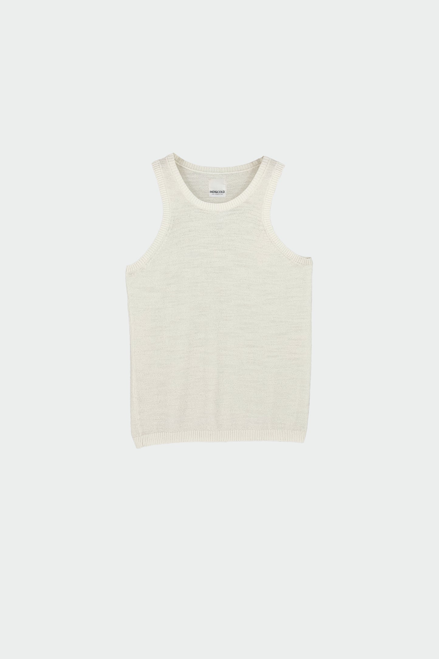 MERINO WOOL HALTER TOP