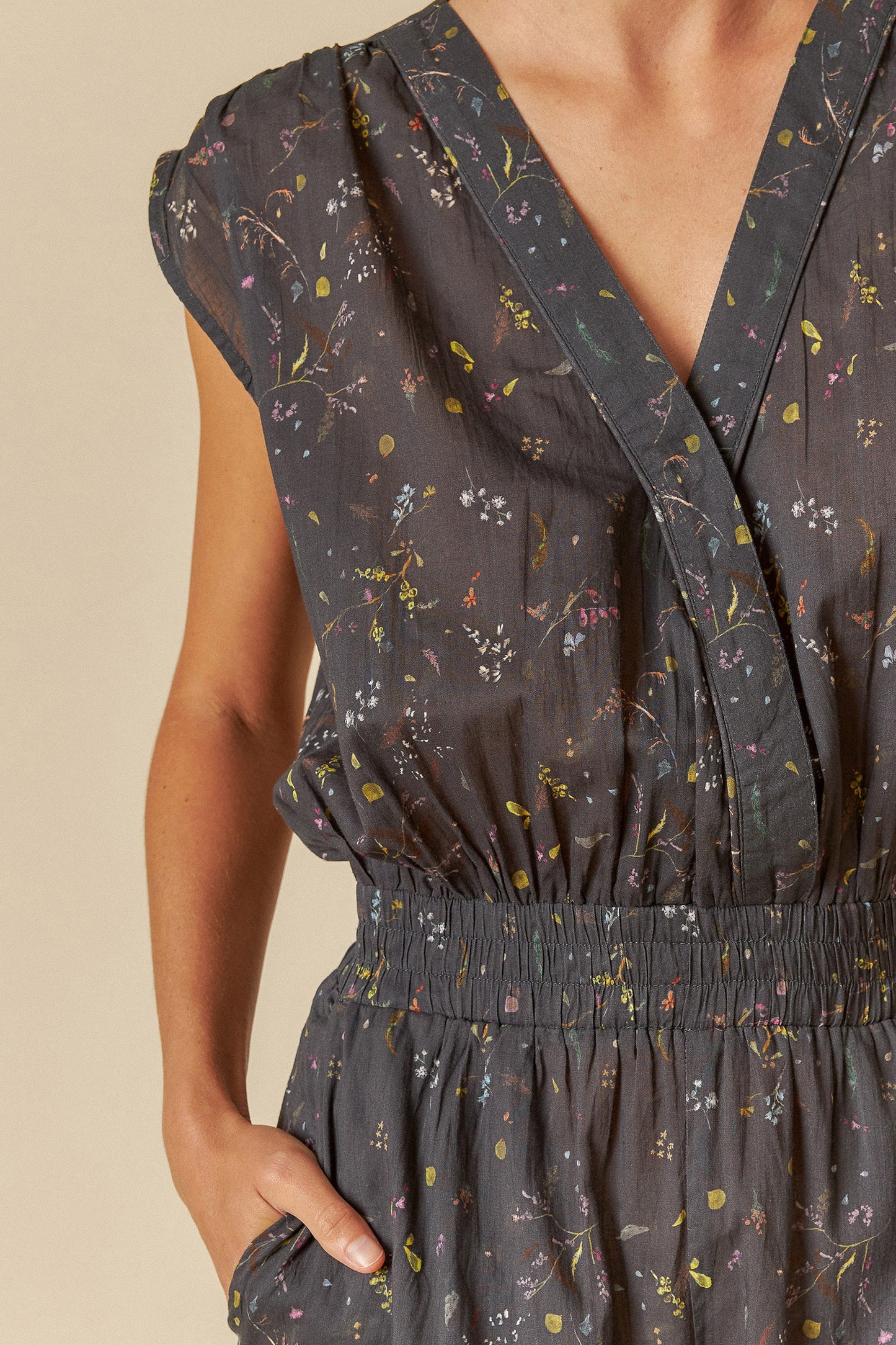 PRINTED COTTON JUMPSUIT