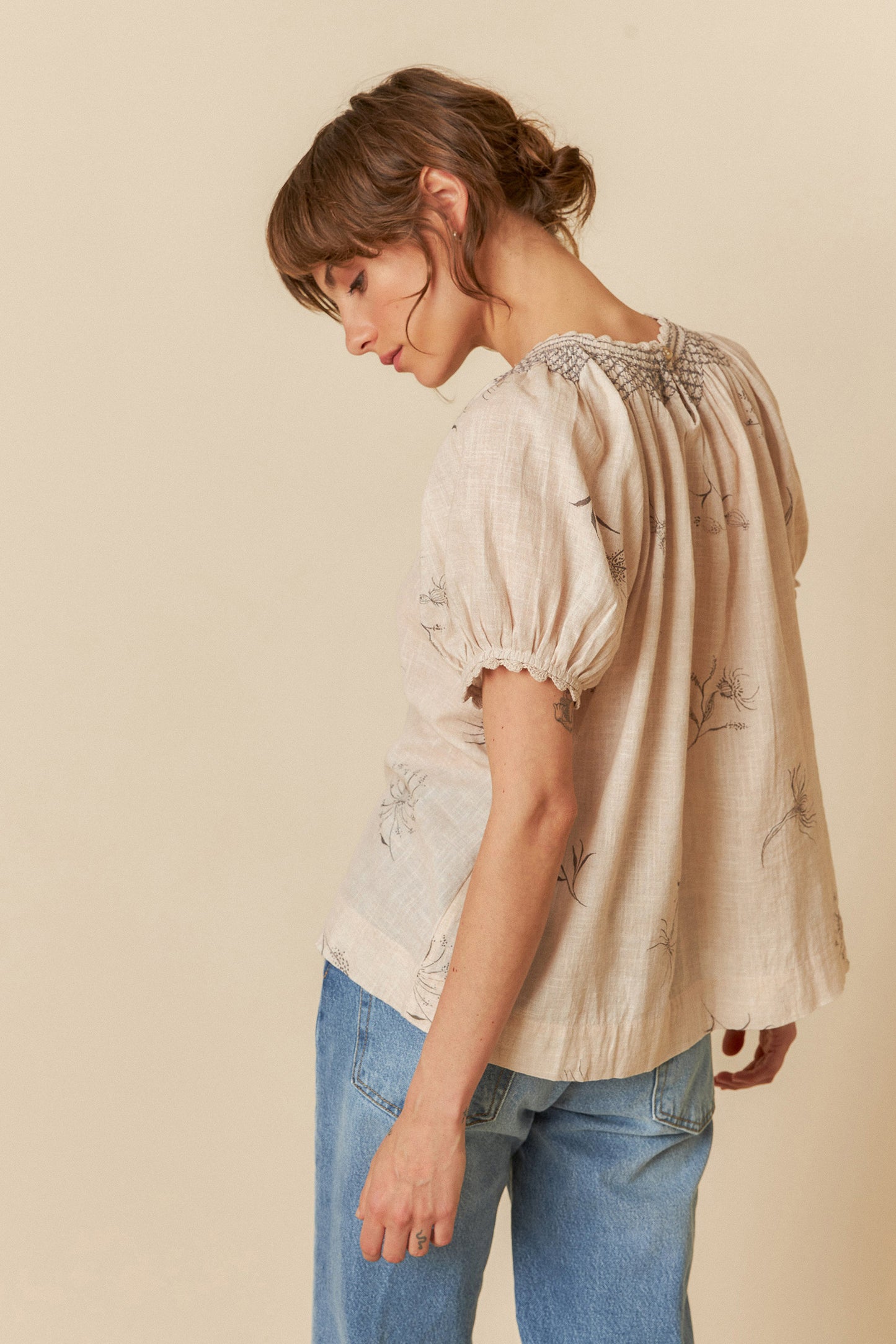 CROCHET DETAILS BLOUSE