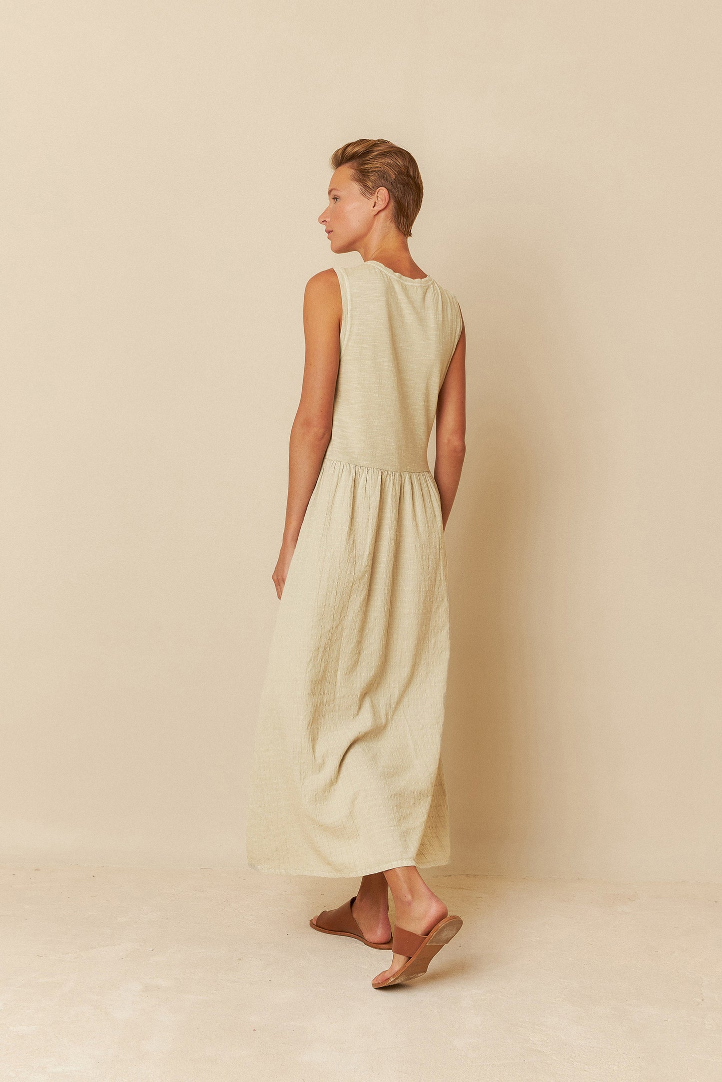 WASHED EFFECT DRESS