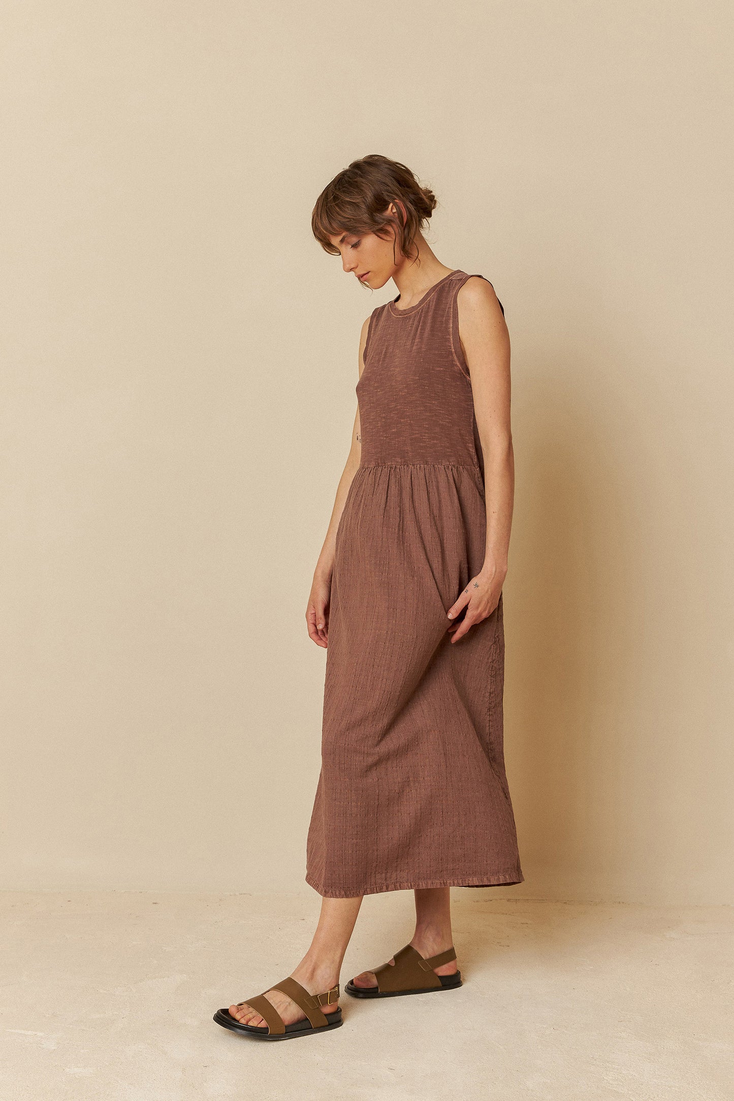 WASHED EFFECT DRESS