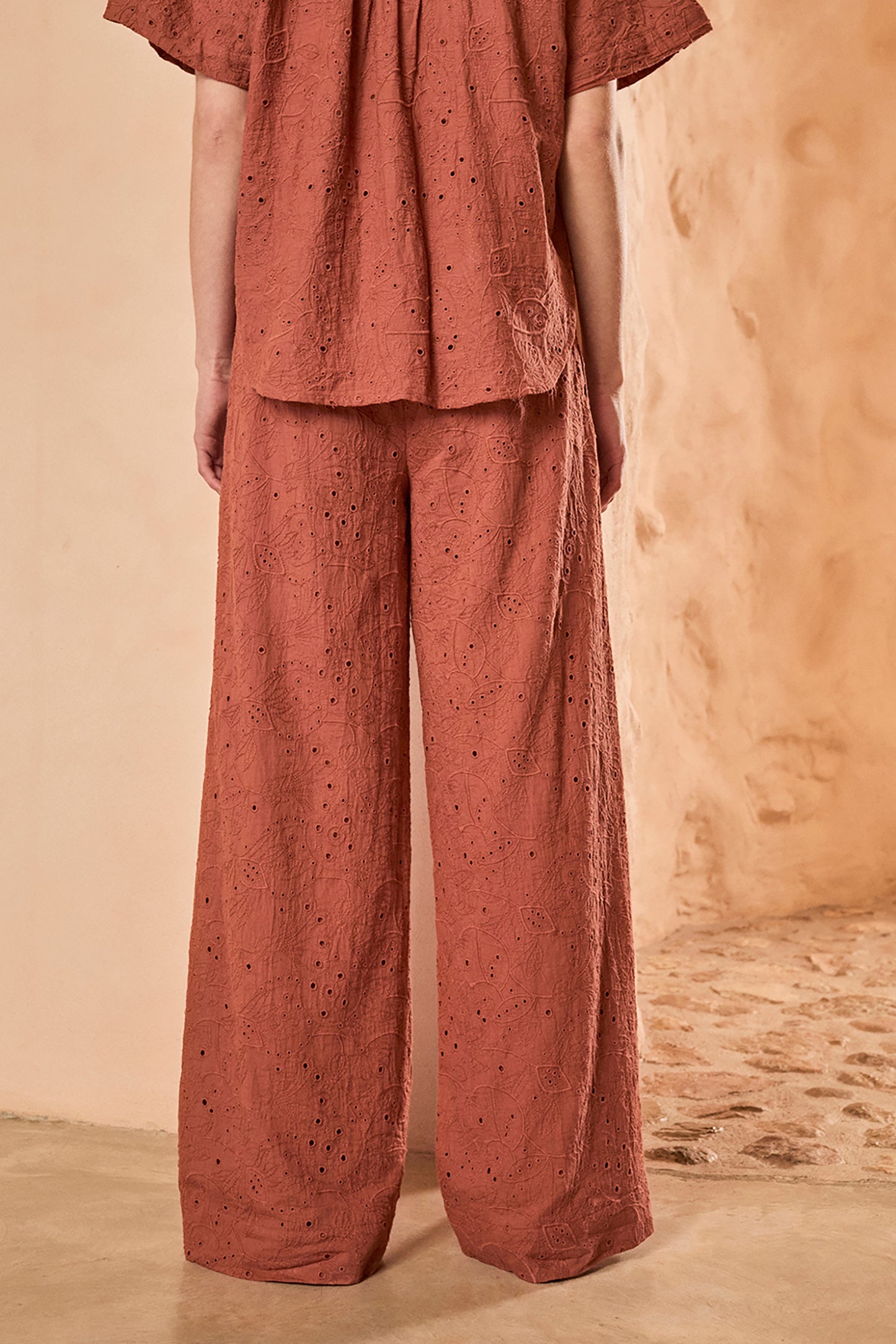 SCHIFFLI EMBROIDERY PANT