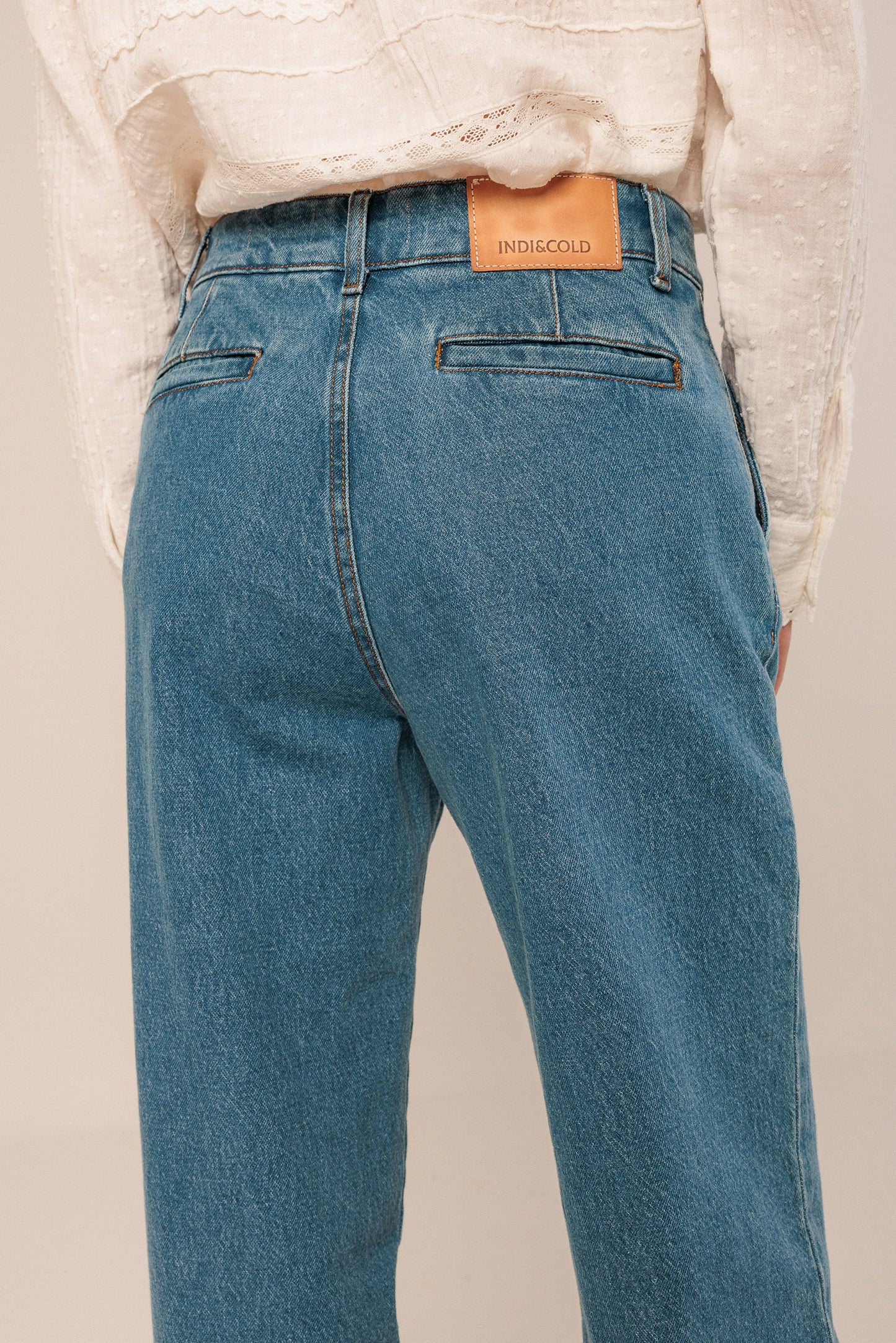 WIDE LEG CHINO PANTS