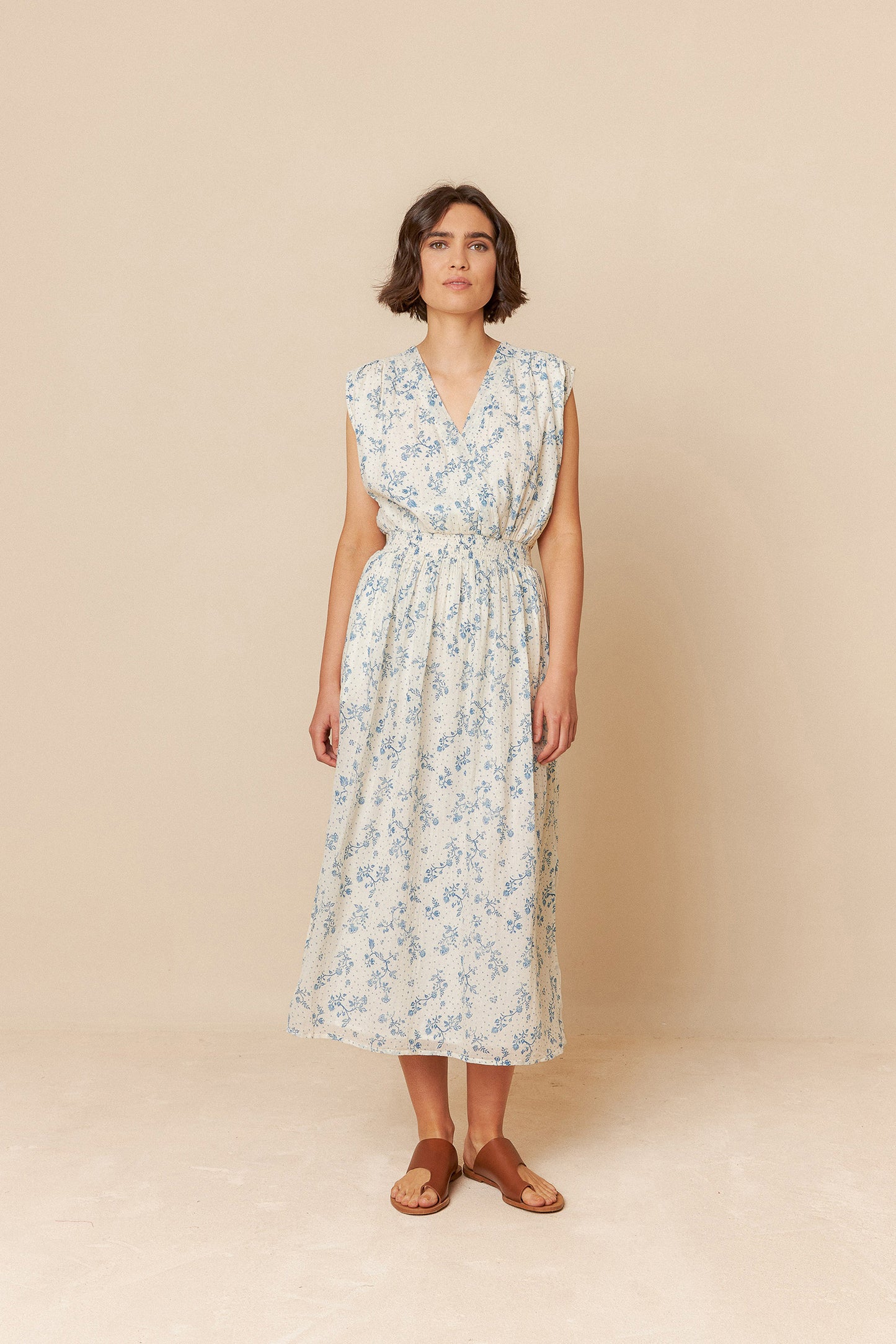 CROSSOVER ELASTIC DRESS