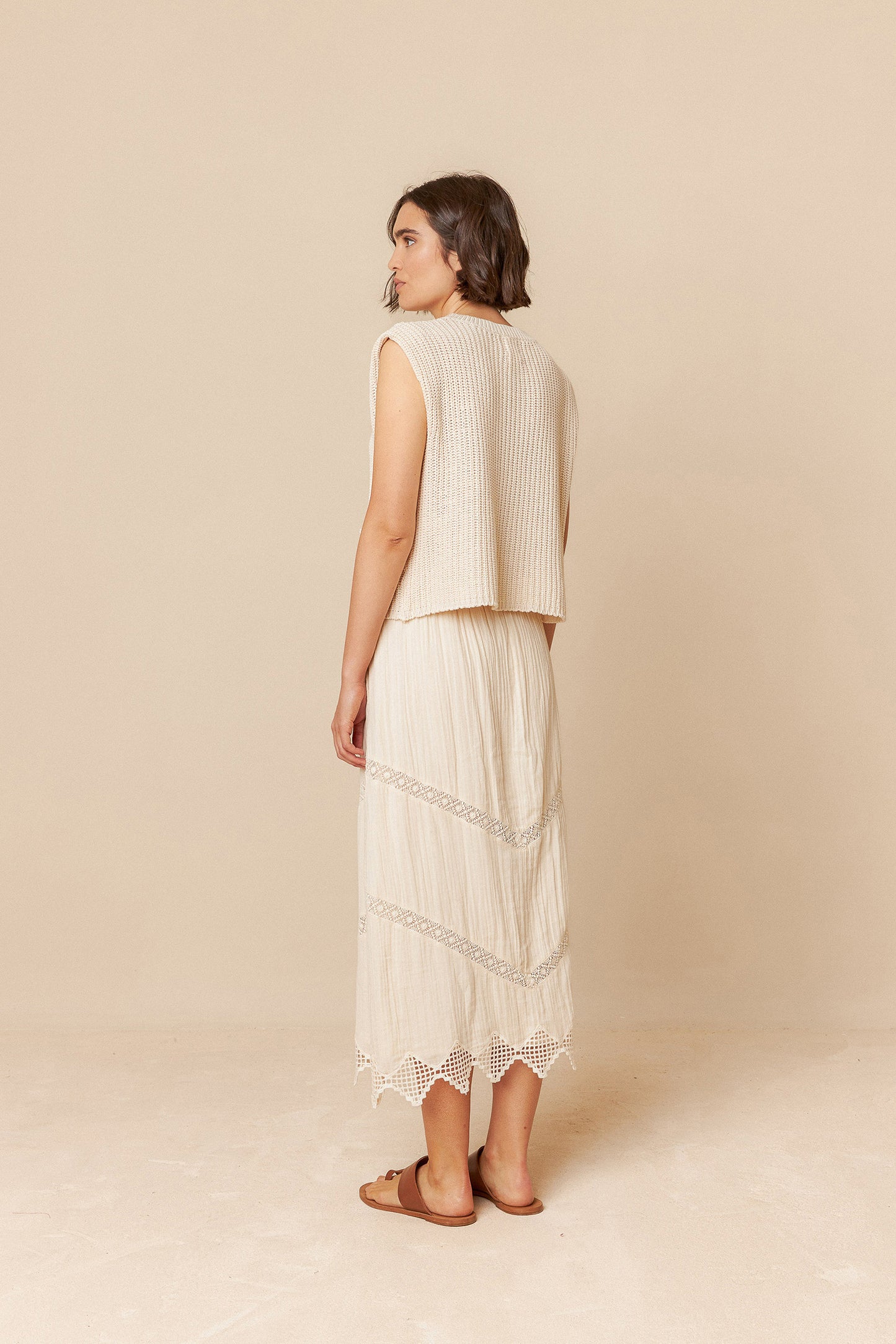 DOUBLE GAUZE SKIRT