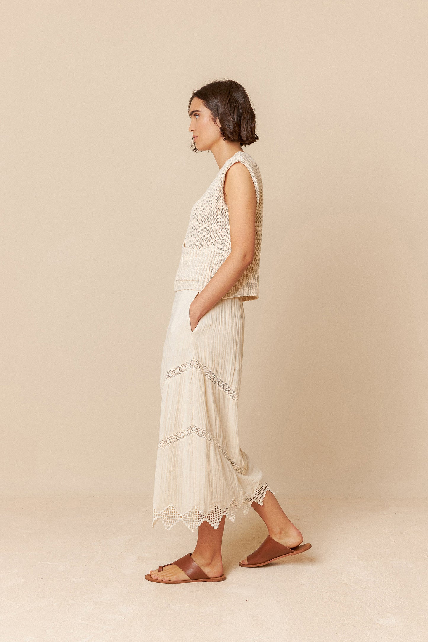 DOUBLE GAUZE SKIRT