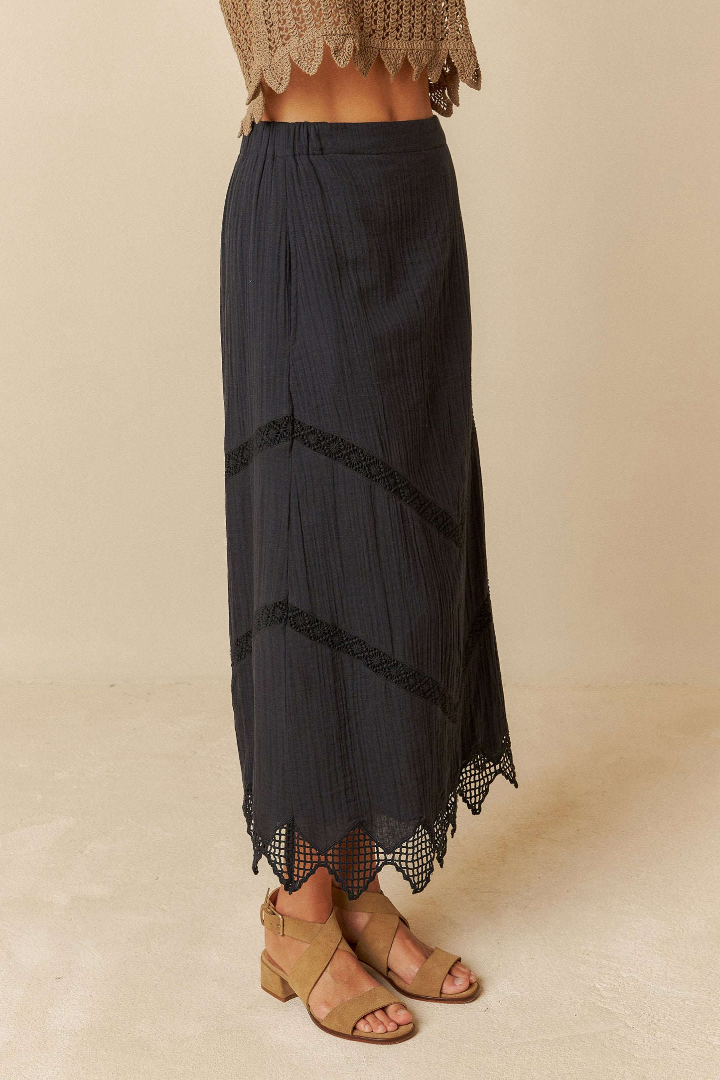 DOUBLE GAUZE SKIRT