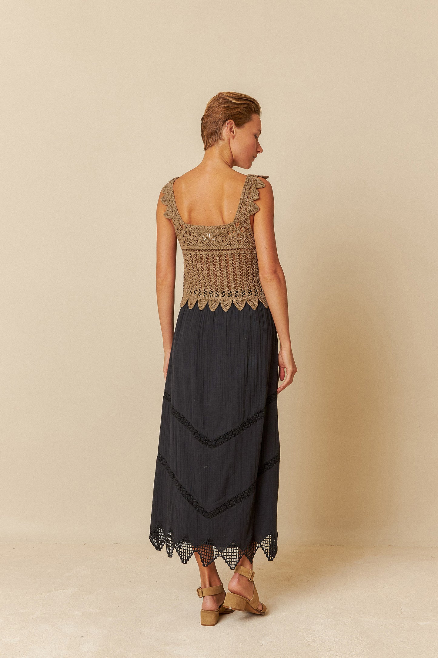 DOUBLE GAUZE SKIRT