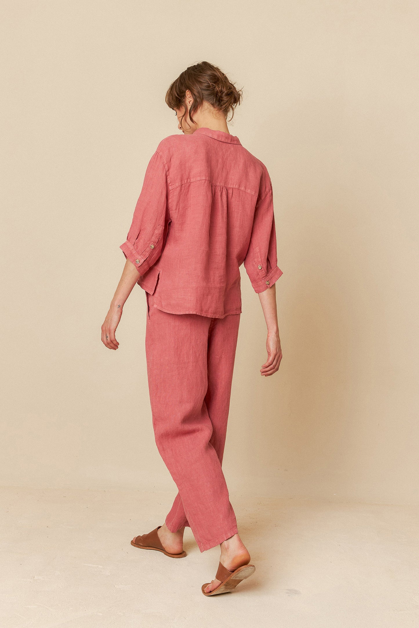 LINEN BOX-CUT SHIRT
